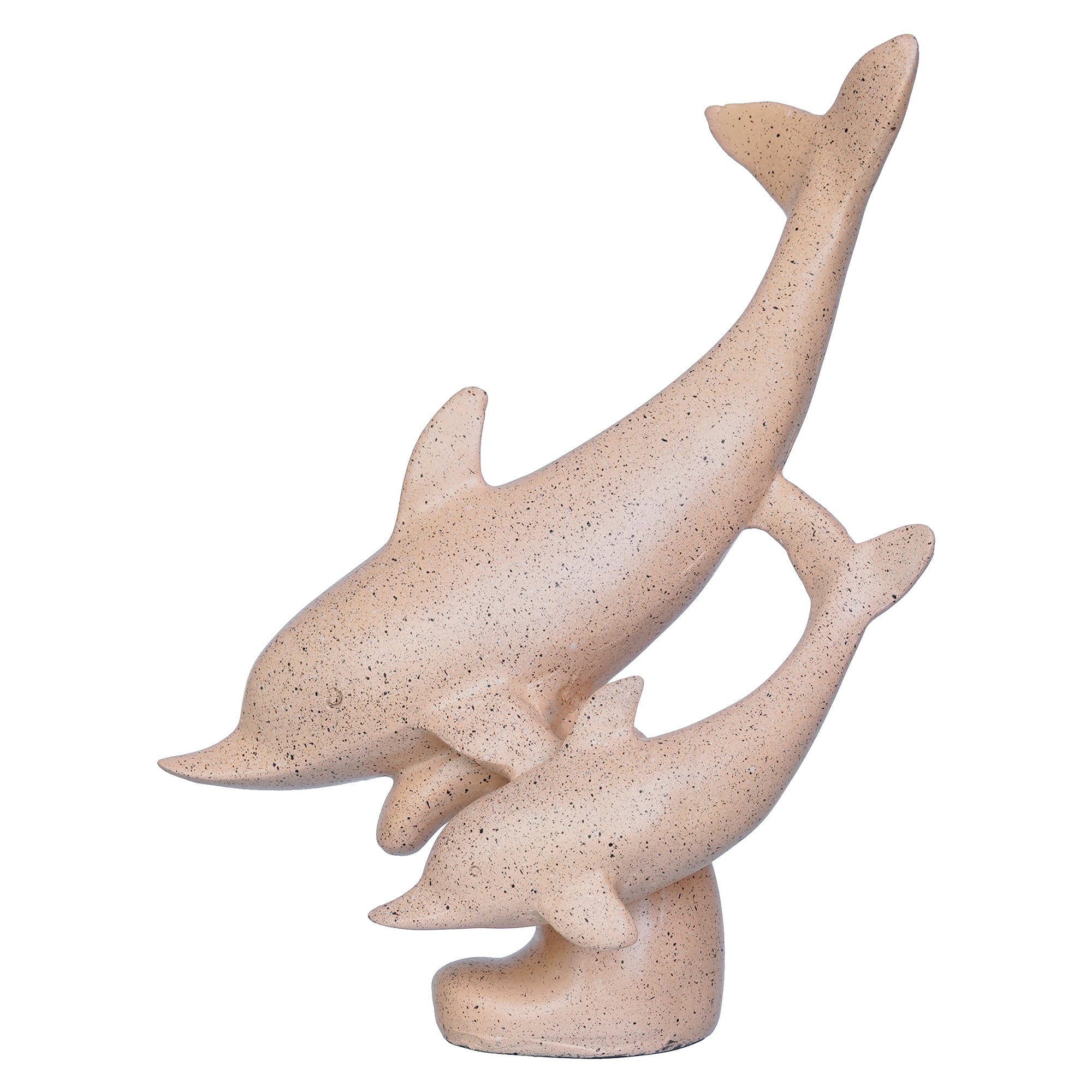 Set of 2 Dolphin Statues Animal Figurine Decorative Showpiece 2