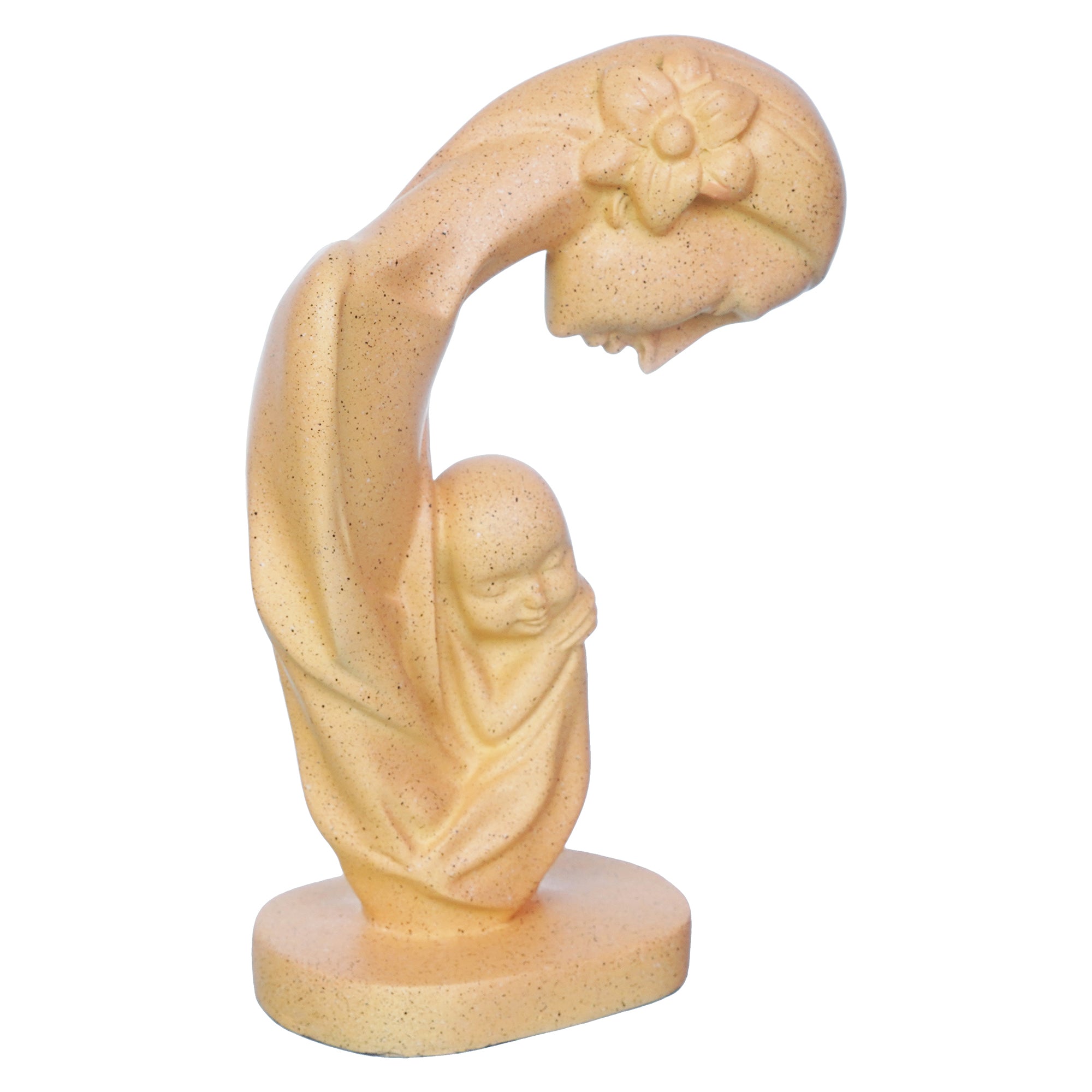 Mother with Child Sculpture Human Figurine Decorative Showpiece 6