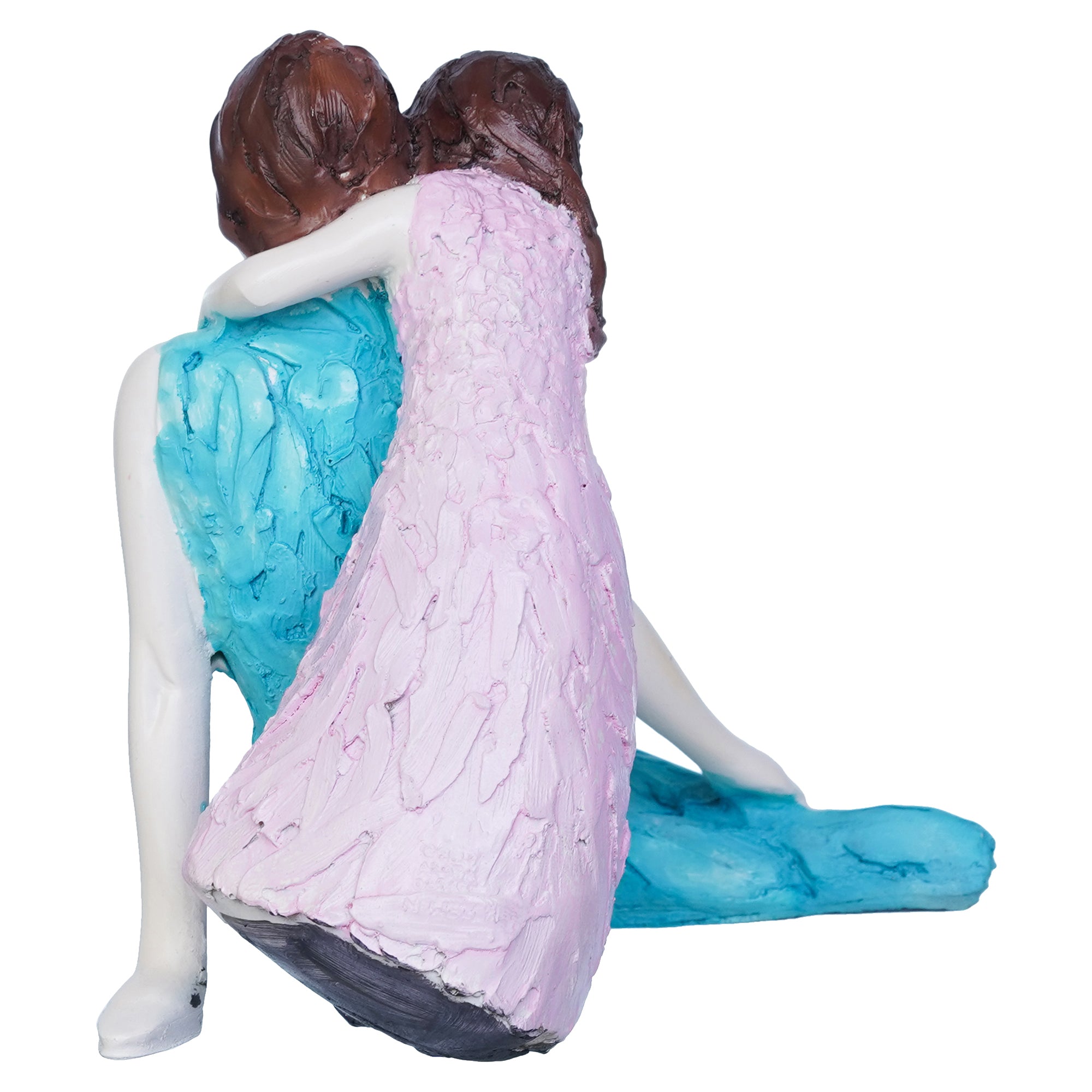 Daughter Back Hugging Mother Human Figurines Decorative Showpiece 8