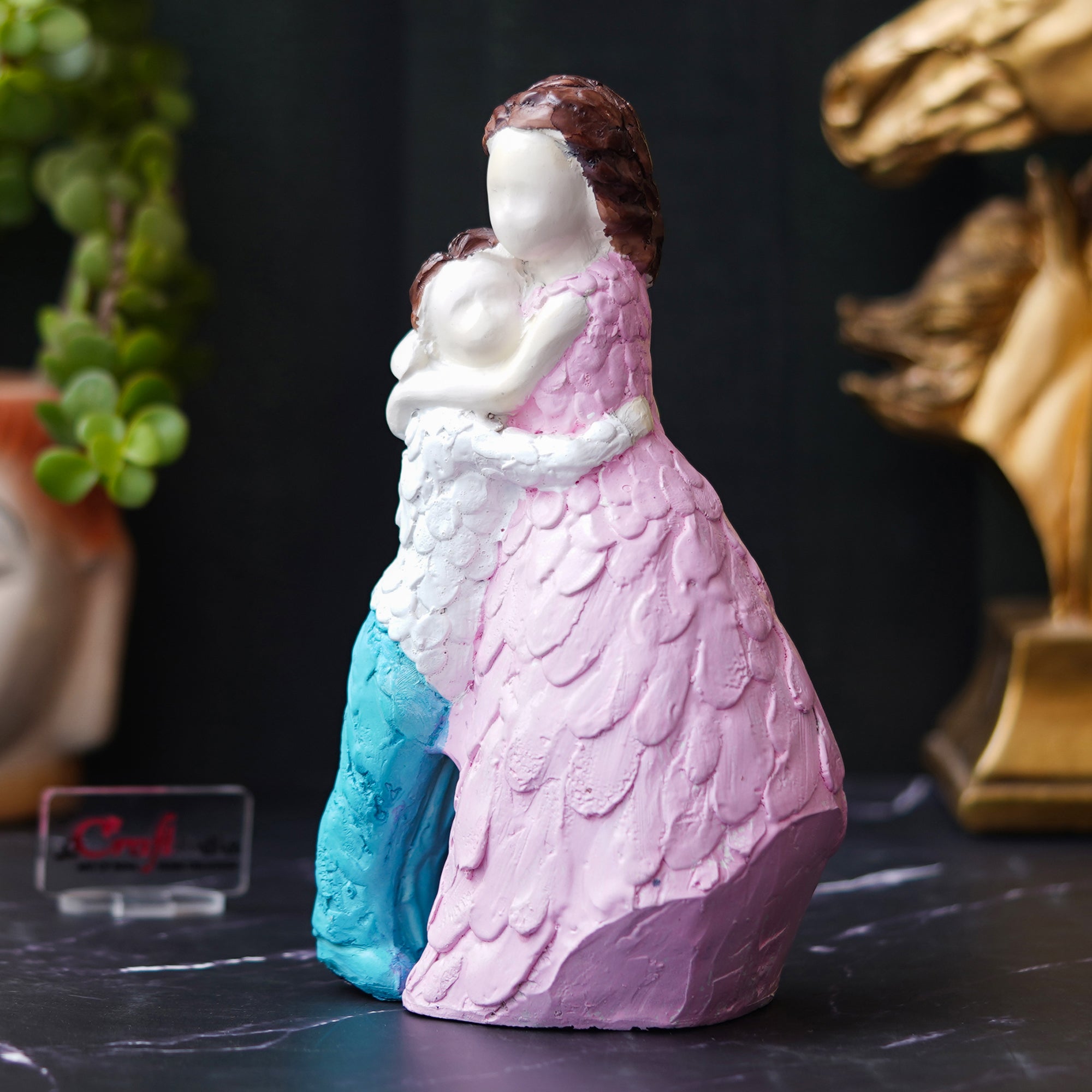 Polyresin Brother & Sister Idol Decorative Showpiece for Home Decor 1