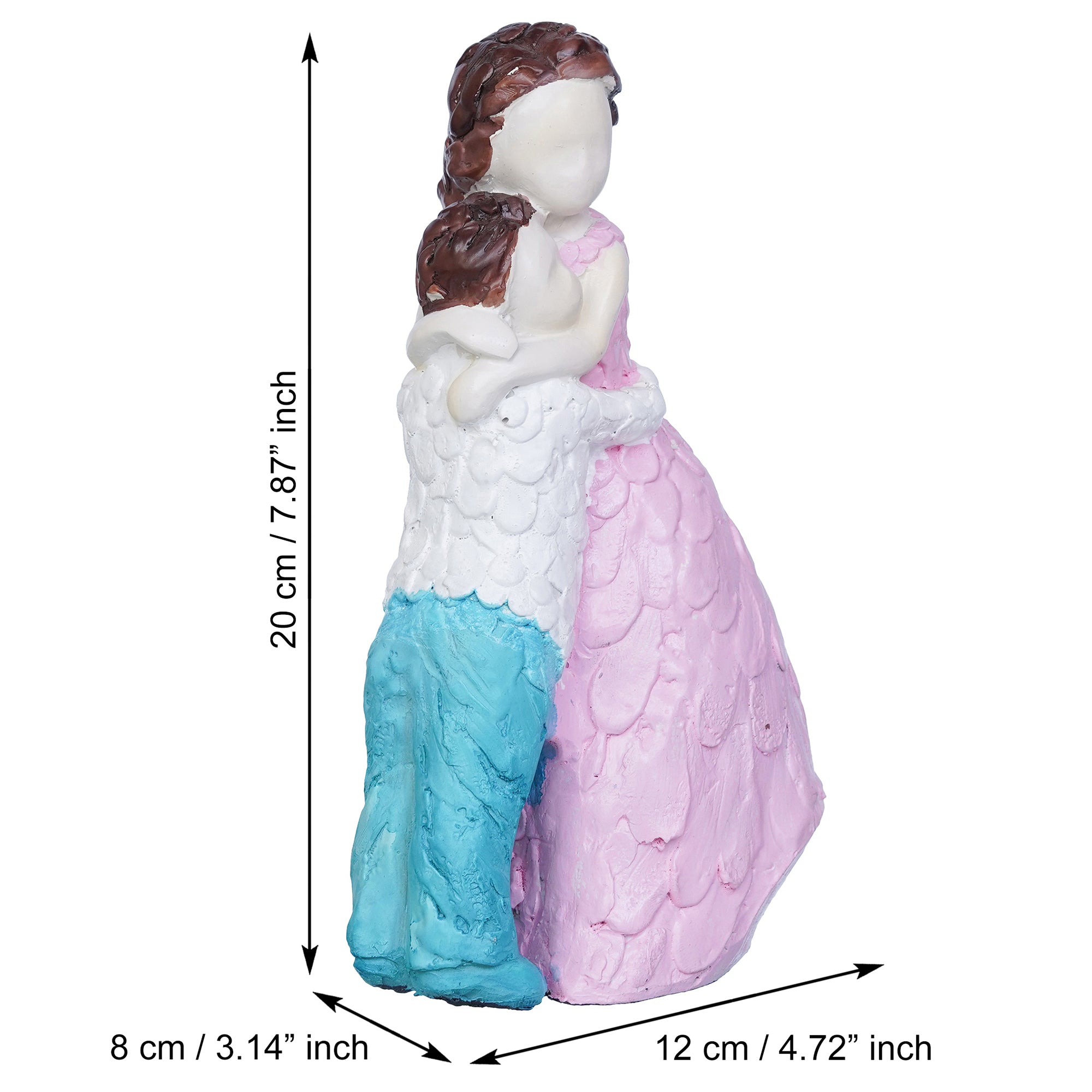 Polyresin Brother & Sister Idol Decorative Showpiece for Home Decor 3