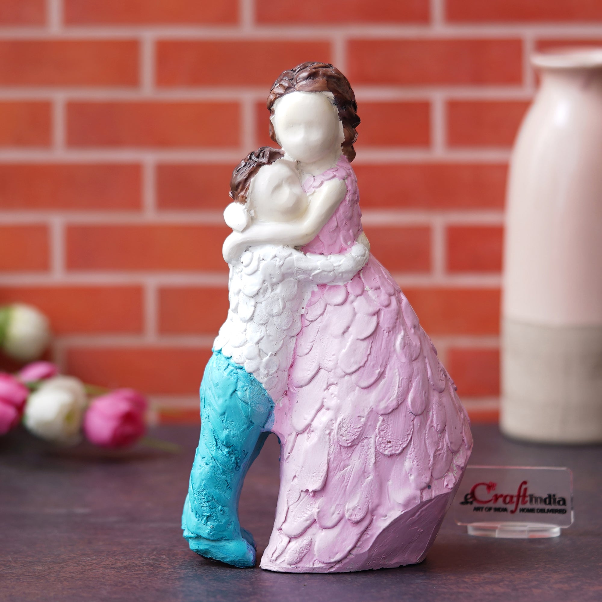 Polyresin Brother & Sister Idol Decorative Showpiece for Home Decor 4