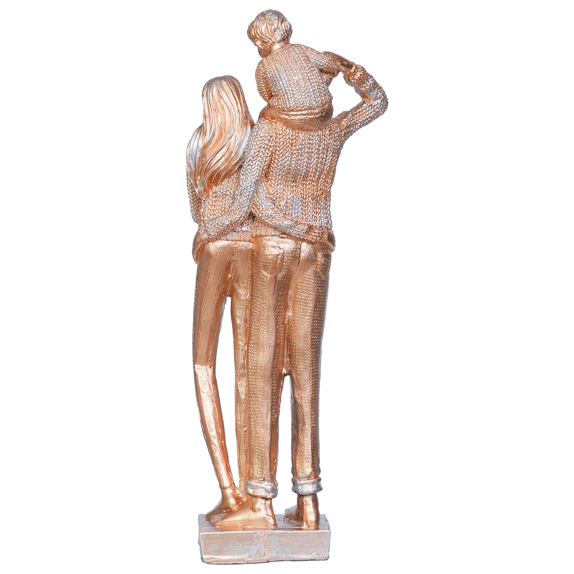 Golden Beloved Family Human Figurines Decorative Showpiece 8