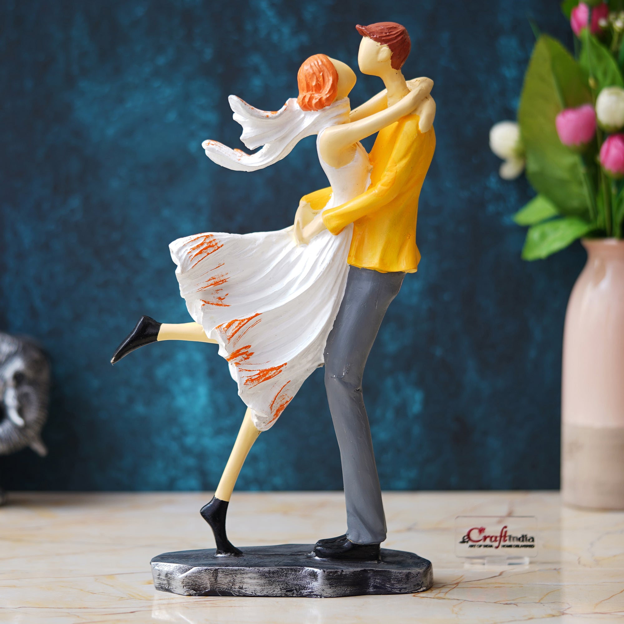 Lovers Tango Dancing Couple Statue Human Figurines Decorative Showpiece 1