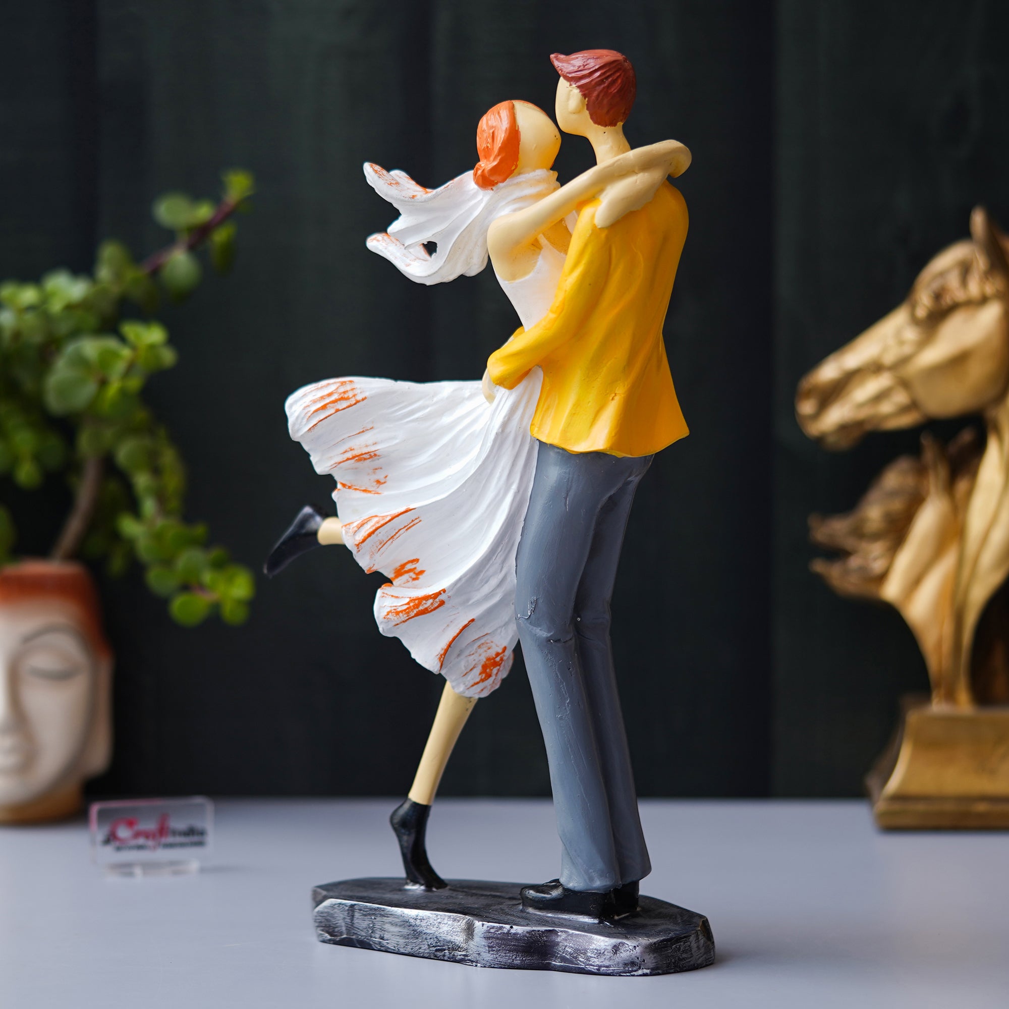 Lovers Tango Dancing Couple Statue Human Figurines Decorative Showpiece 4