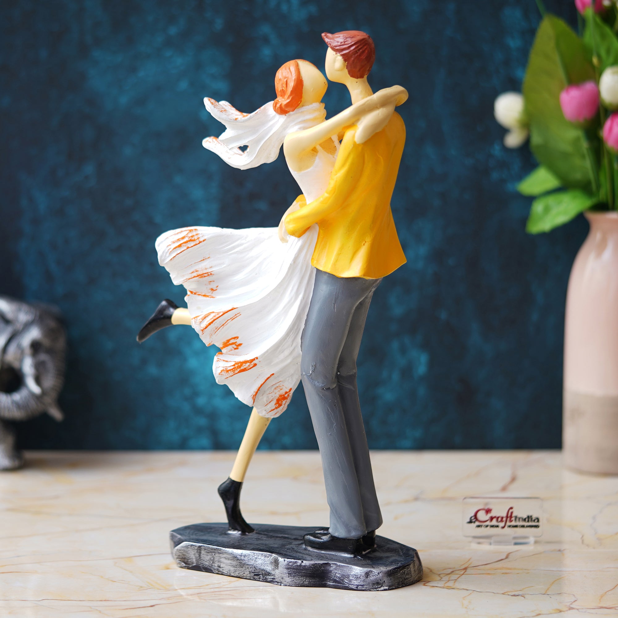 Lovers Tango Dancing Couple Statue Human Figurines Decorative Showpiece 5