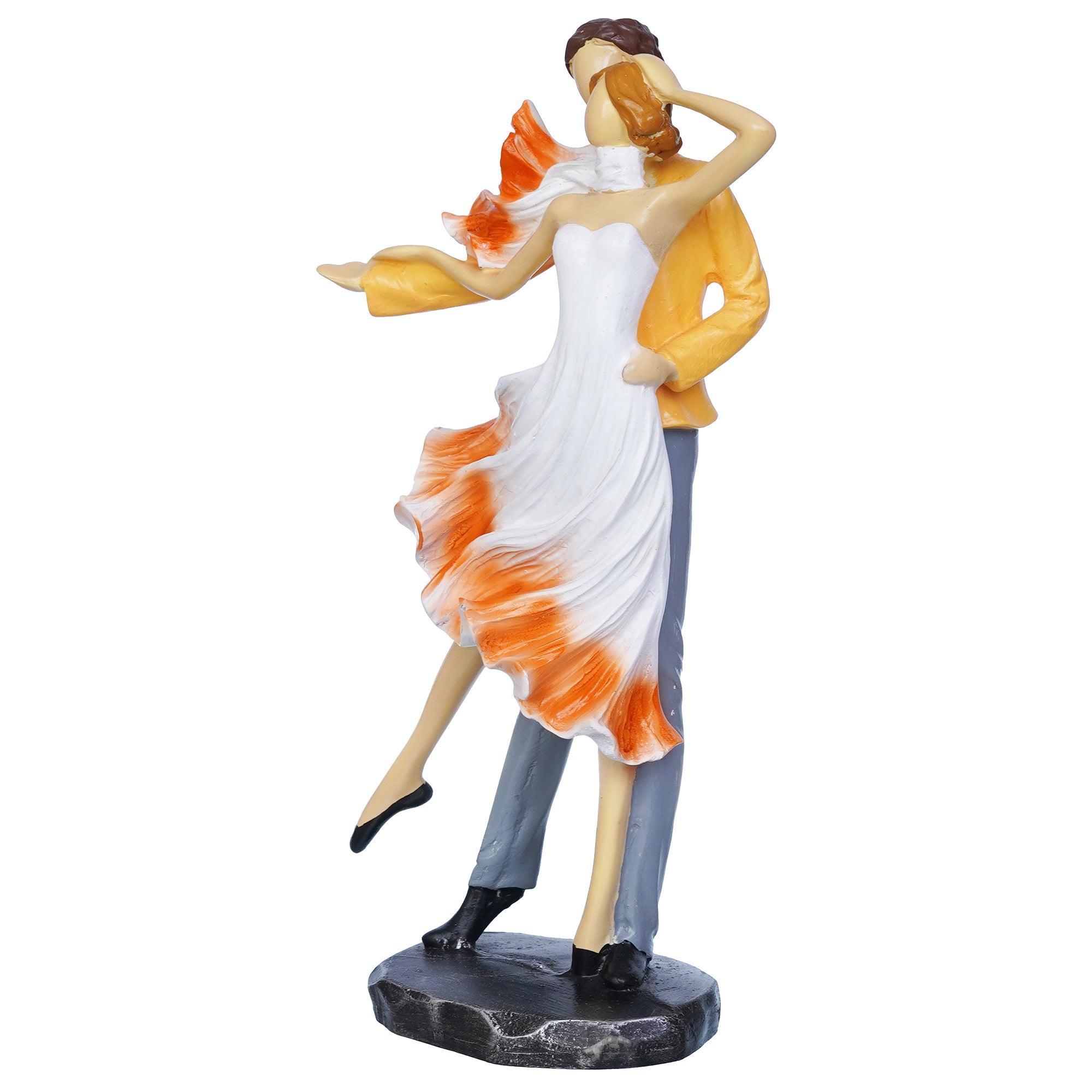 Multicolor Polyresin Lovely Couple Statue Showpiece 6