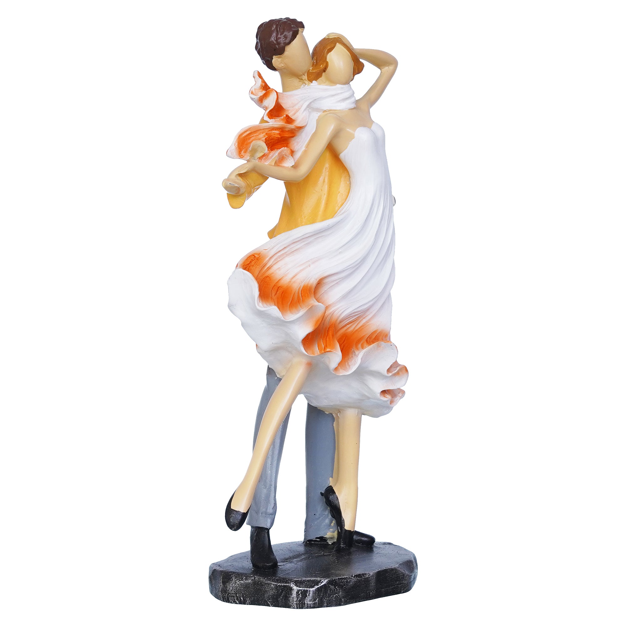 Multicolor Polyresin Lovely Couple Statue Showpiece 7