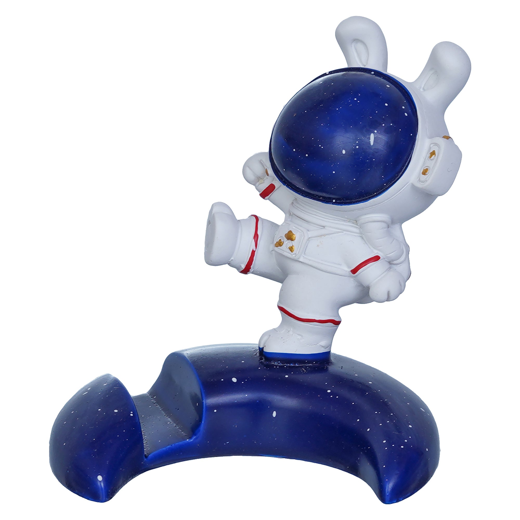 Astronaut Statue Spaceman Figurine Sky Rabbit Card & Mobile Holder 2