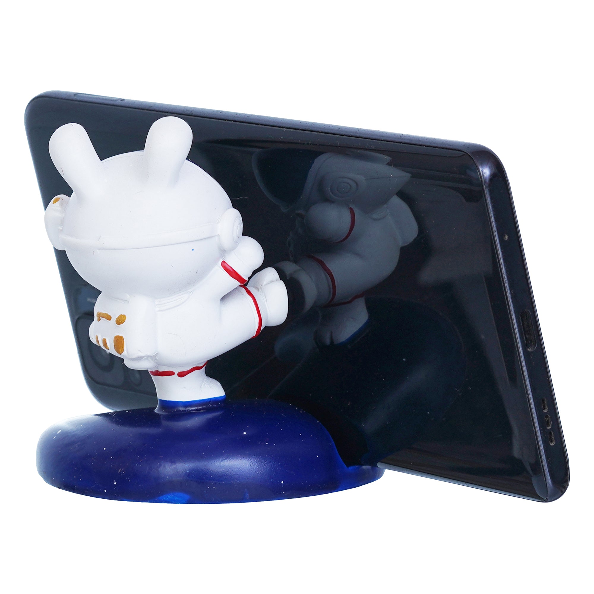 Astronaut Statue Spaceman Figurine Sky Rabbit Card & Mobile Holder 7