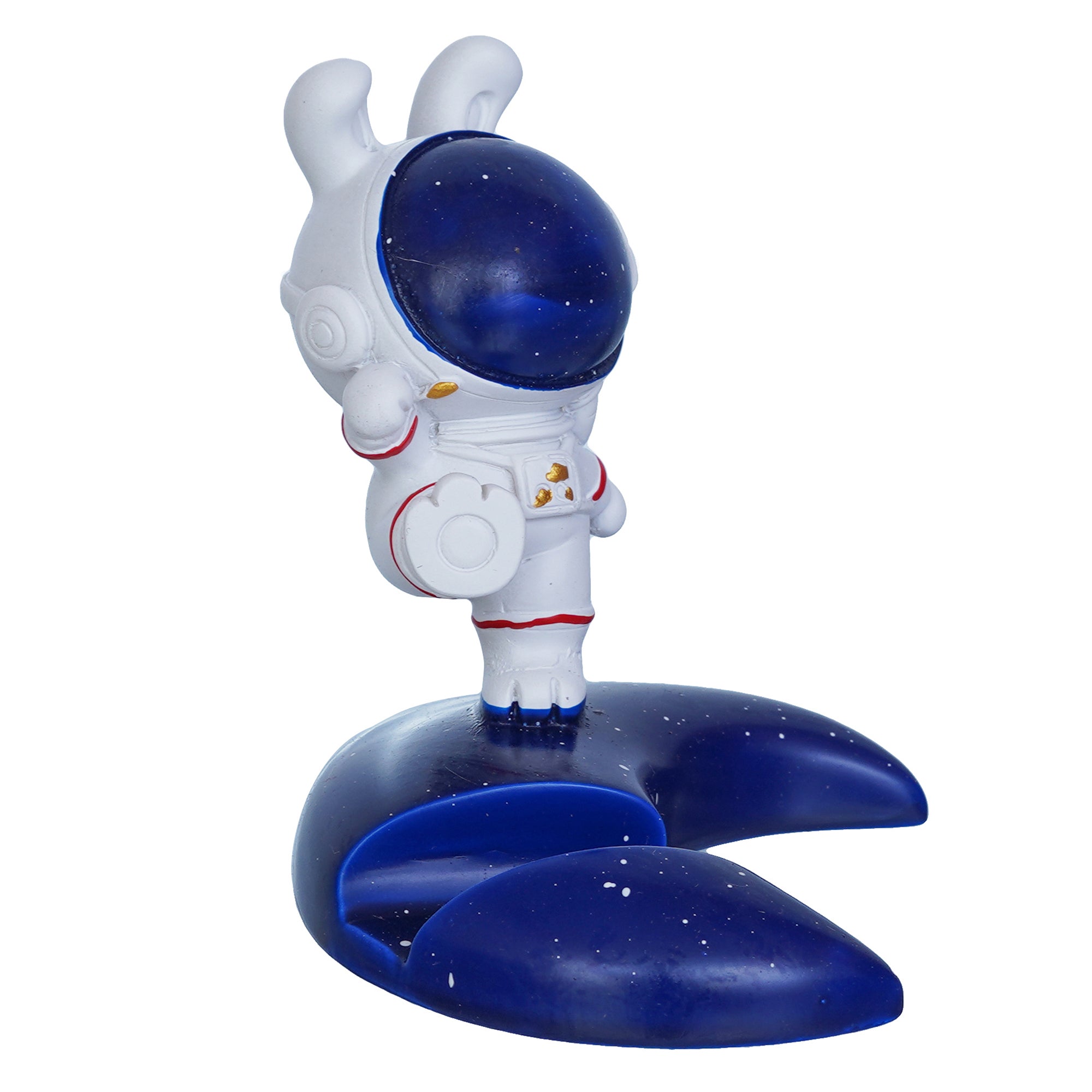 Astronaut Statue Spaceman Figurine Sky Rabbit Card & Mobile Holder 9