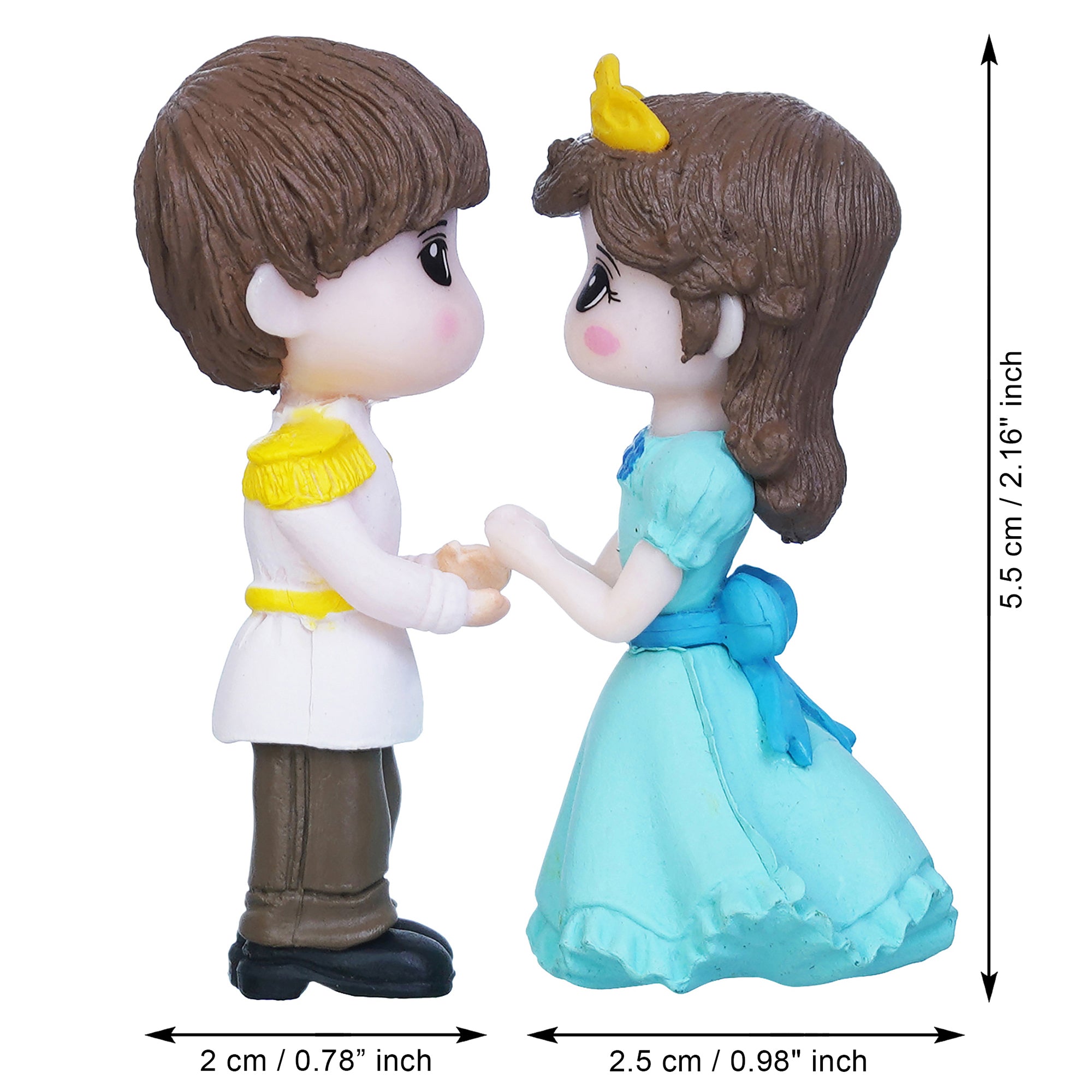 Prince & Princess Couple Statue Valentine's Day Showpiece 3