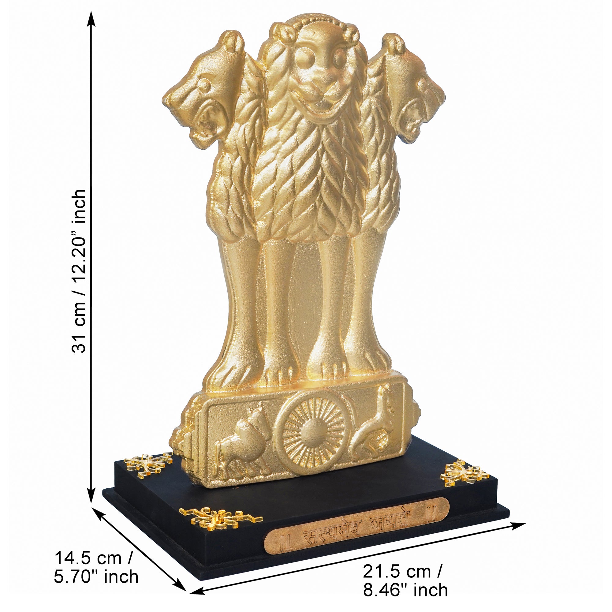 Ashoka Stambh Indian National Emblem Memento Decorative Showpiece 3