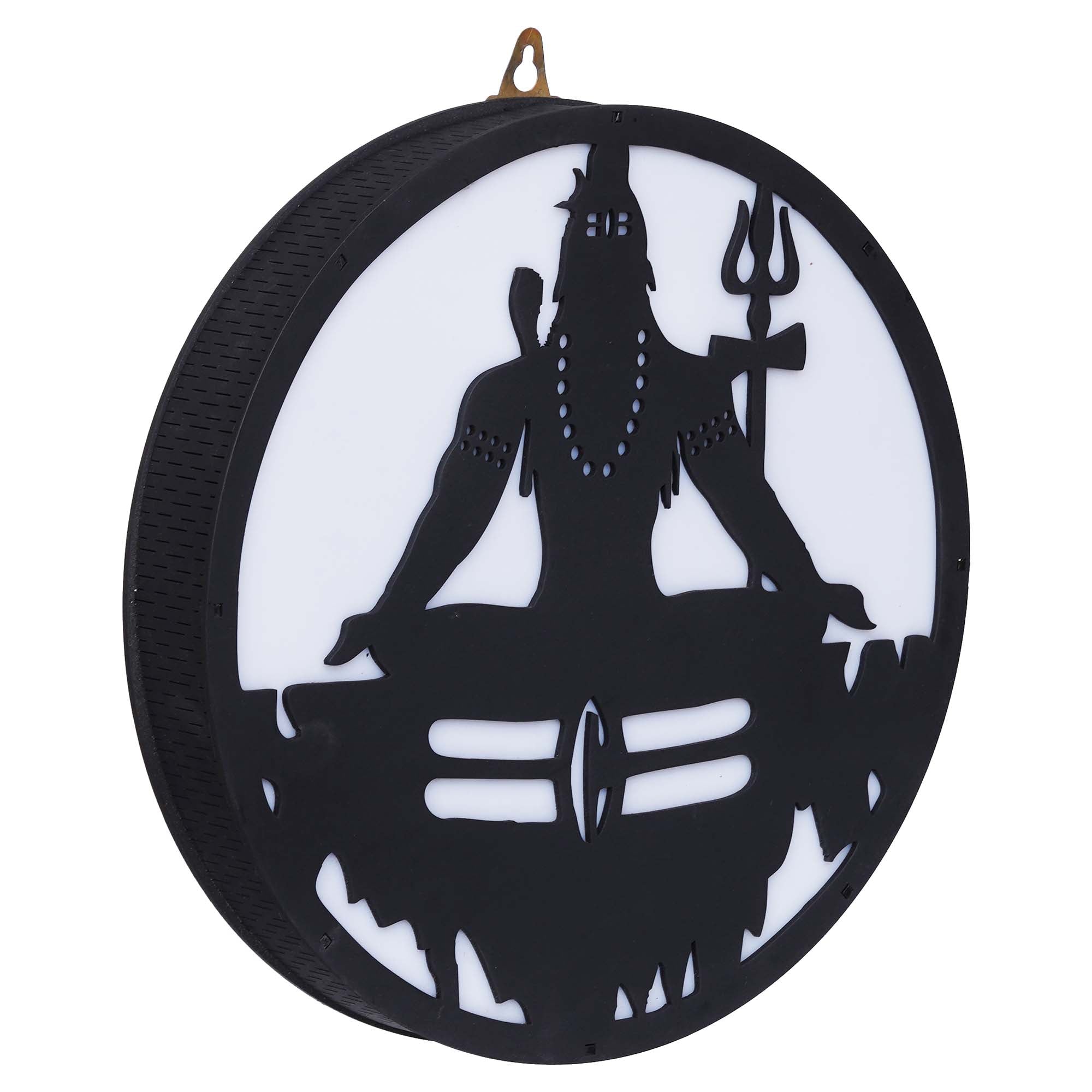 Lord Shiva Wooden Cutout LED Light Lamp Decorative Wall Hanging 6