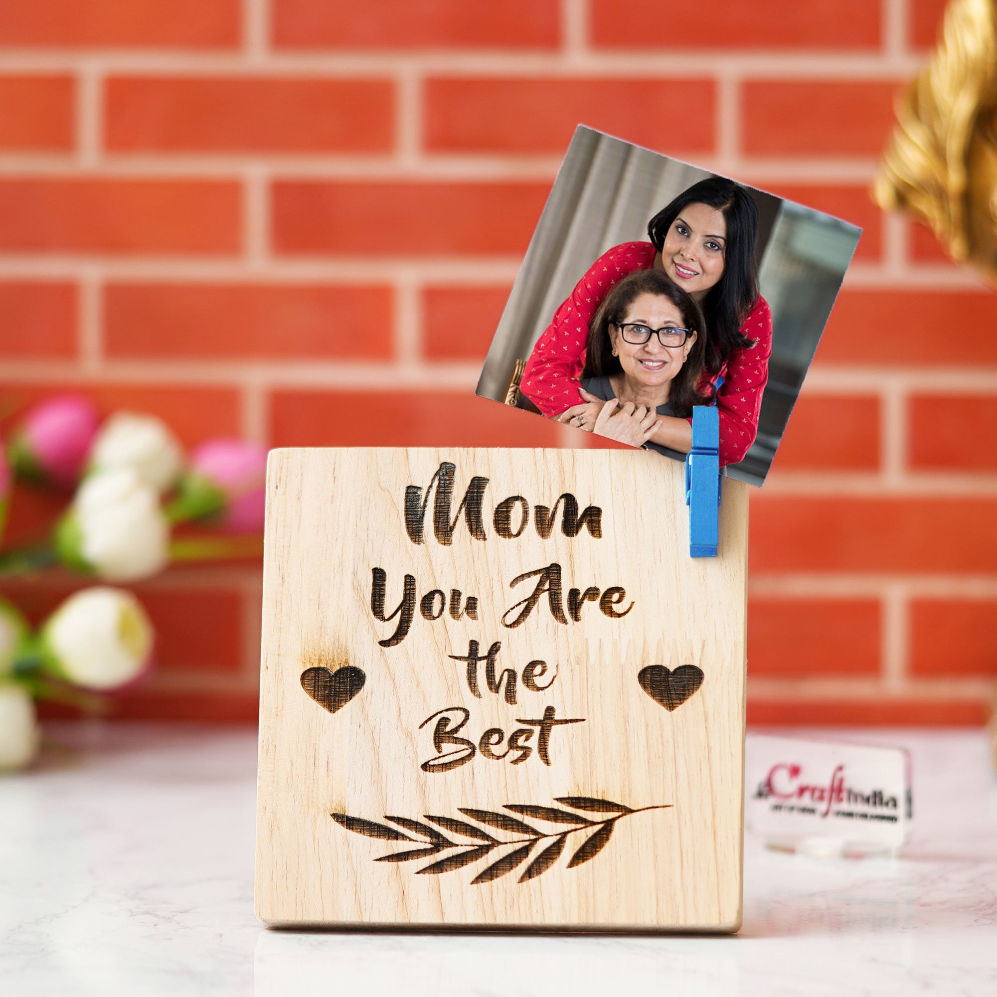 "Mom You Are the Best" Tabletop Wooden Showpiece