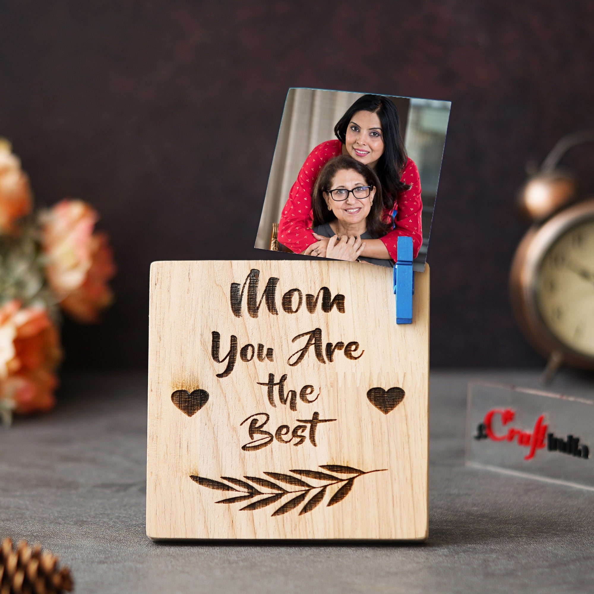 "Mom You Are the Best" Tabletop Wooden Showpiece 5