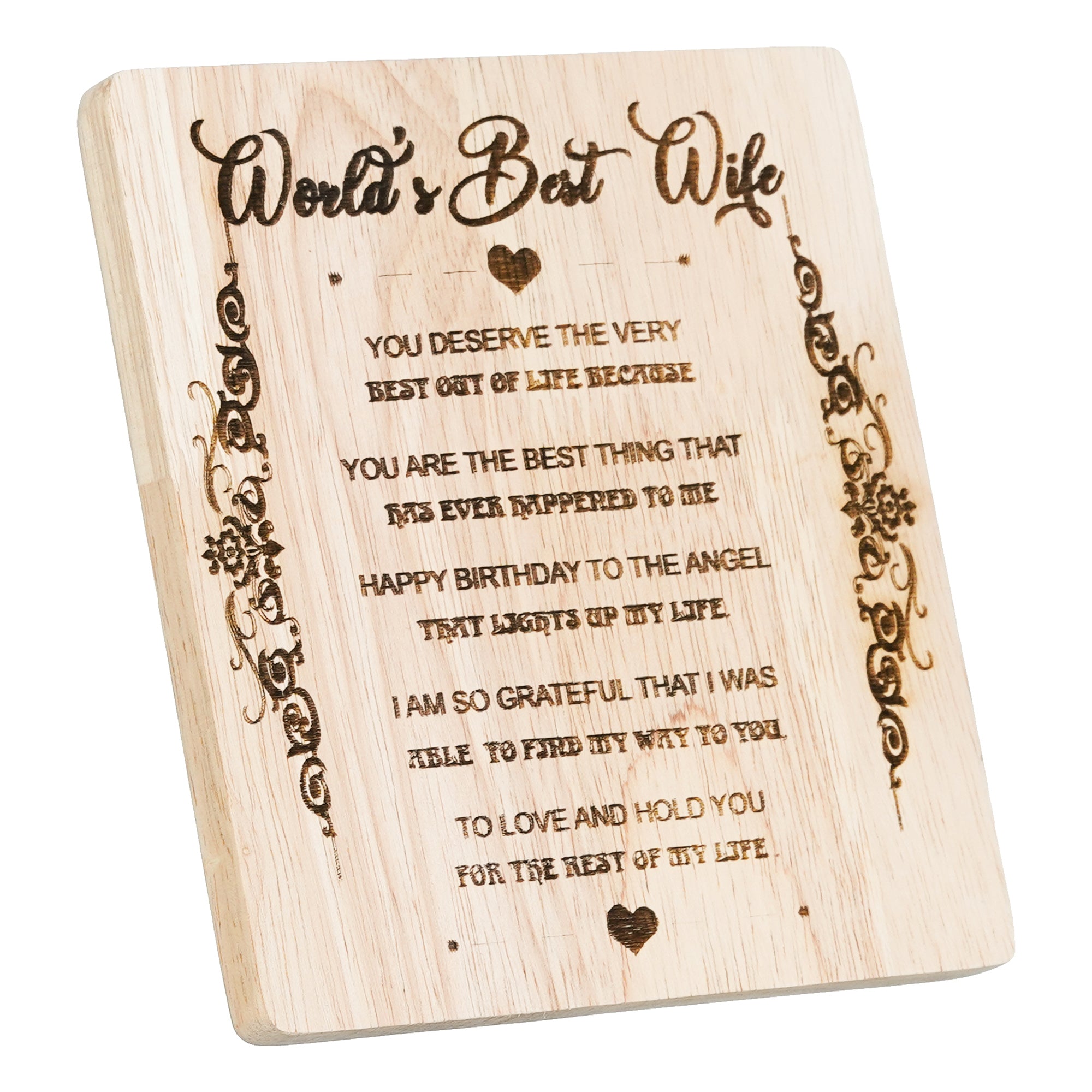 "World's Best Wife" Tabletop Wooden Showpiece 6