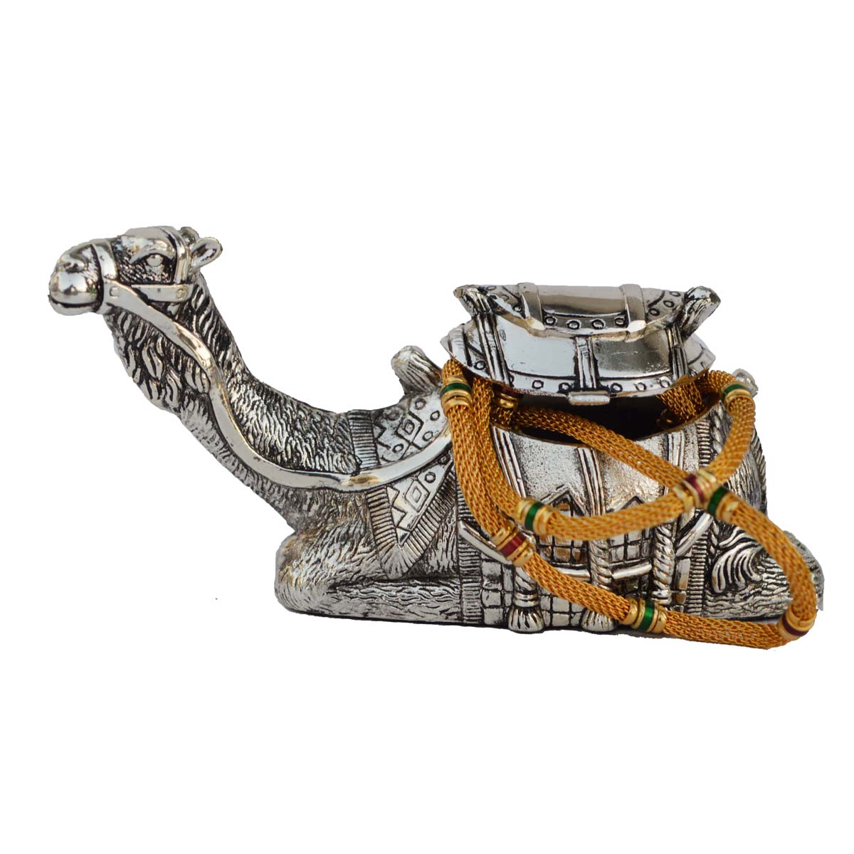 Silver Camel Metal Decorative Handcrafted Showpiece