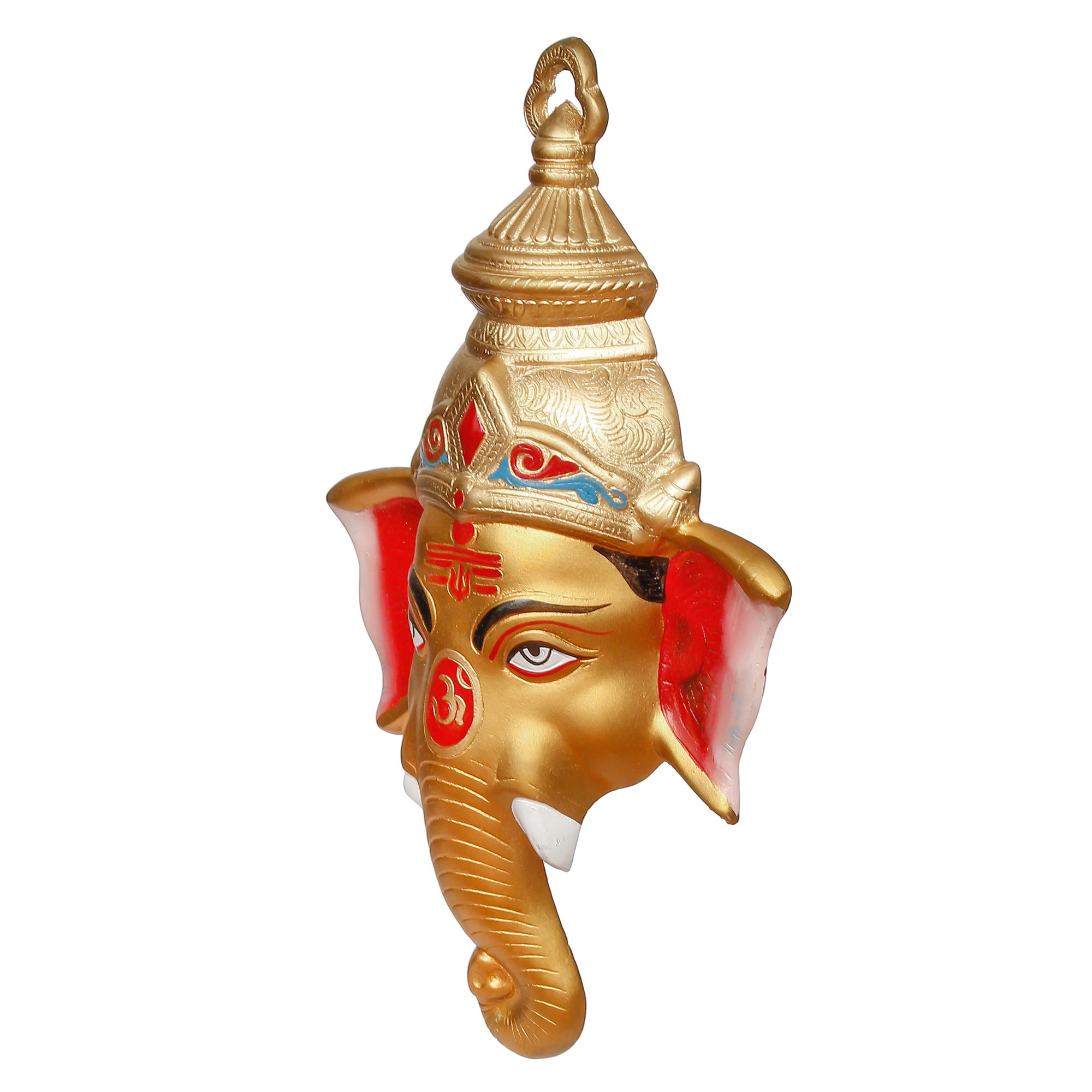 Lord Ganesha Face Metal Wall Hanging 5