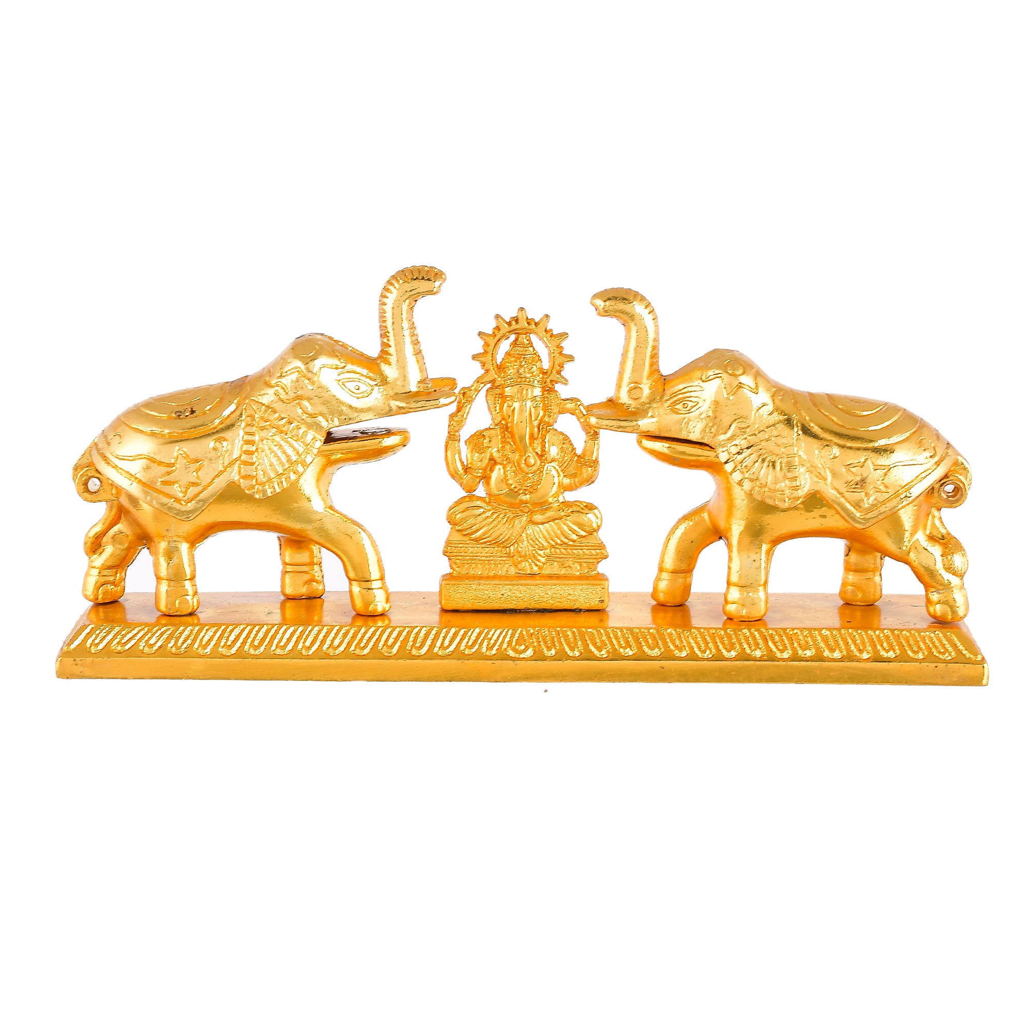 Golden Lord Krishna Playing Flute Idol 1