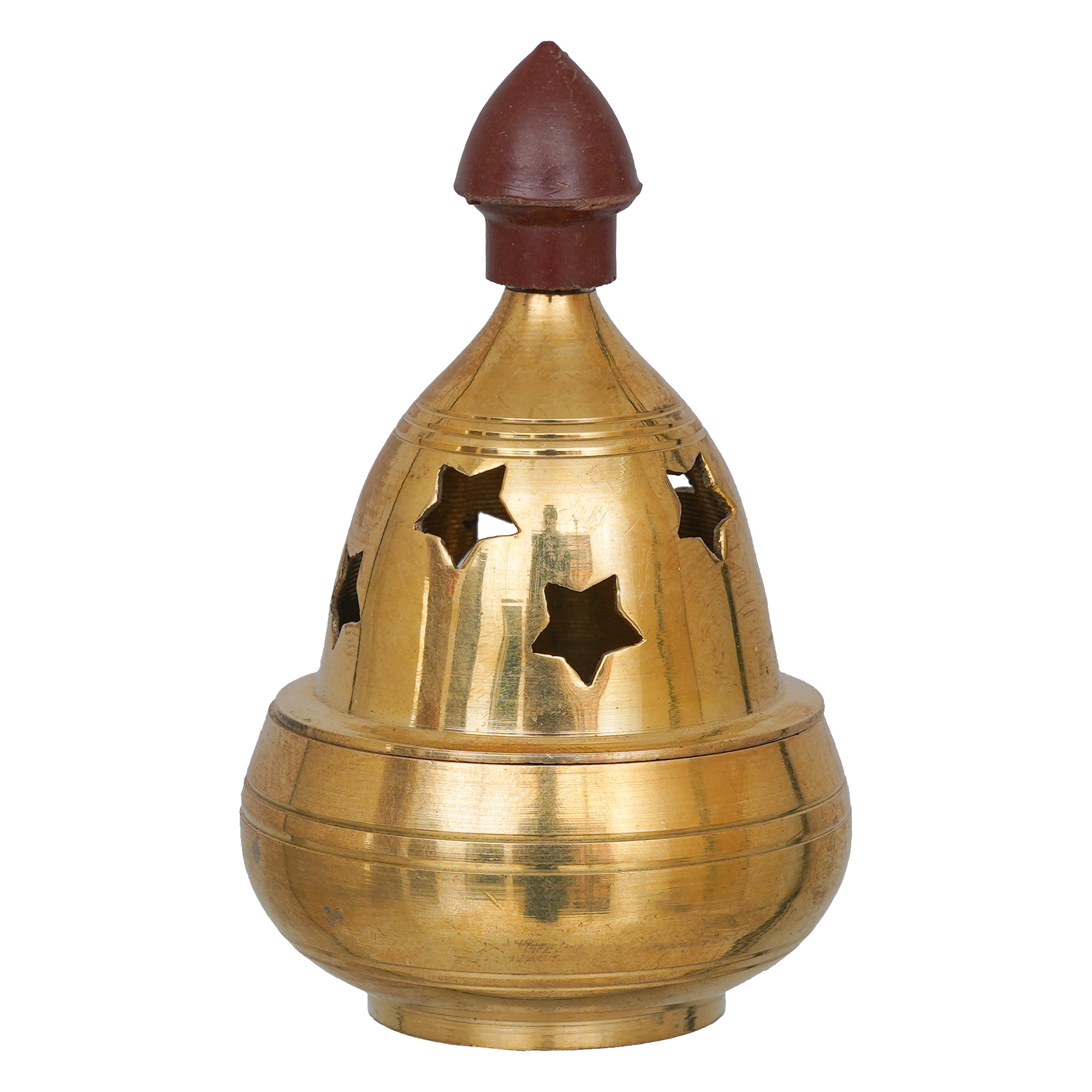 eCraftIndia Golden Traditional Akhand Brass Diya 2