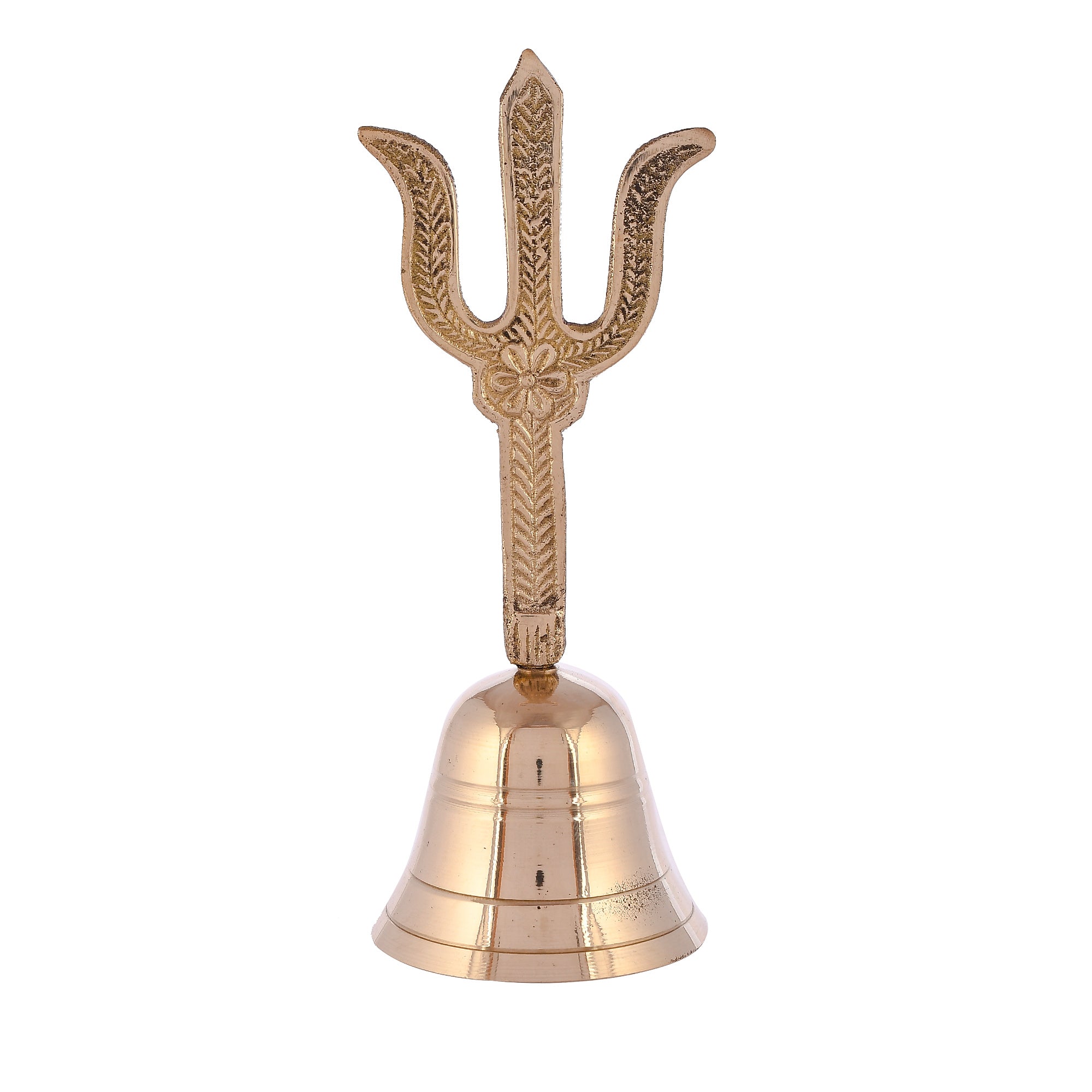 Silver Decorative Trishul Brass Pooja Bell