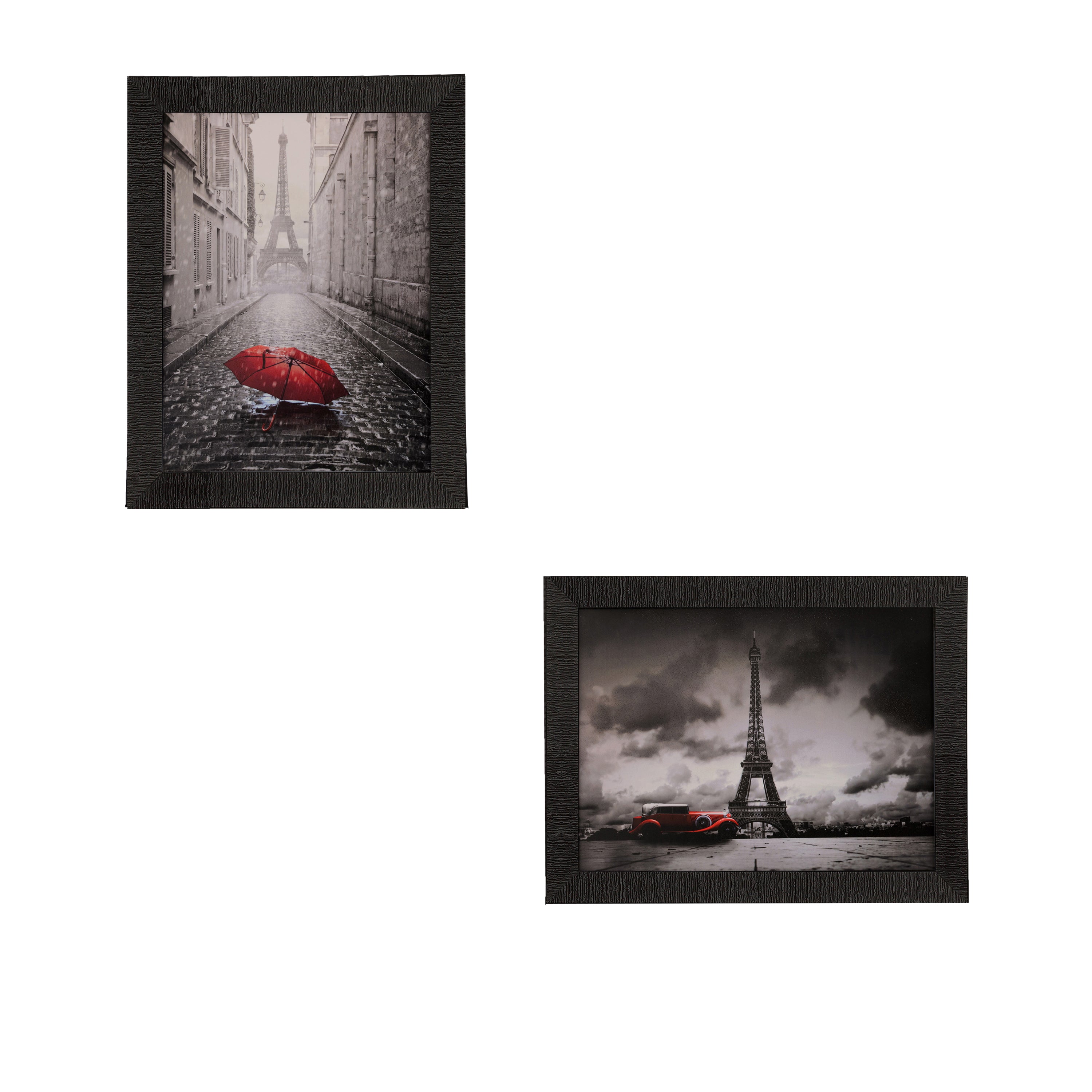 Set of 2 Beauty under Rain Satin Matt Texture UV Art Painting