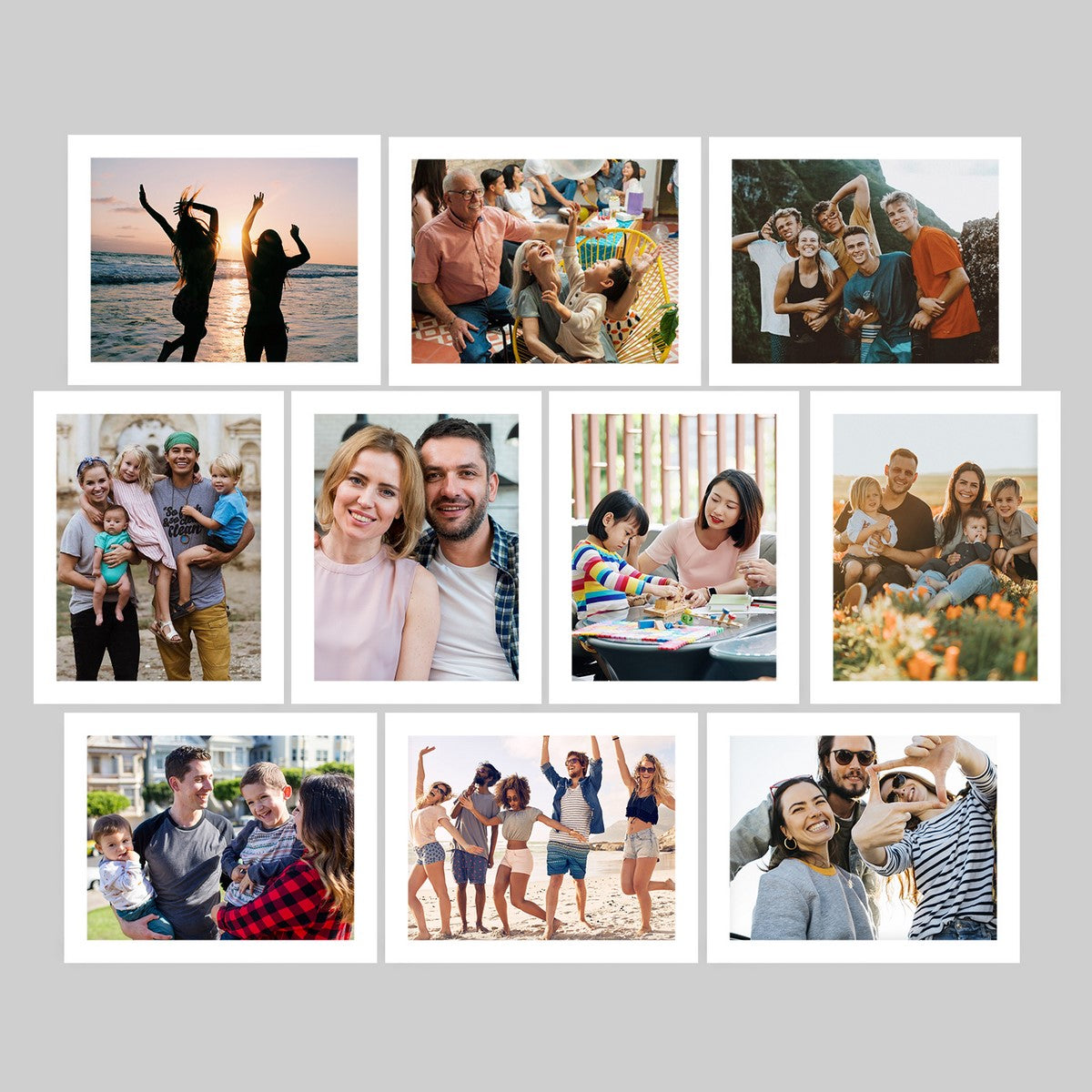 Memory Wall Collage Photo Frame - Set of 10 Photo Frames for 10 Photos of 8"x10"