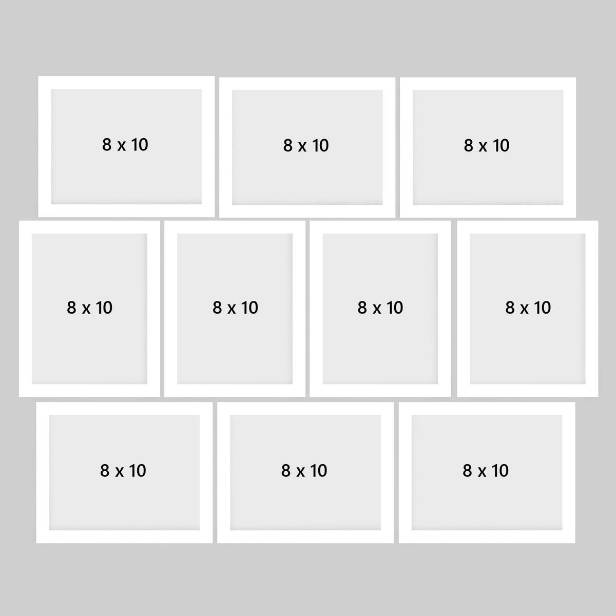 Memory Wall Collage Photo Frame - Set of 10 Photo Frames for 10 Photos of 8"x10" 3