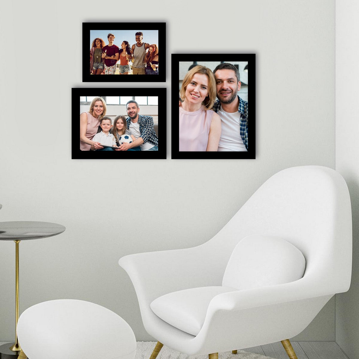 Memory Wall Collage Photo Frame - Set of 3 Photo Frames for 1 Photo of 5"x7", 1 Photo of 6"x8" and 1 Photo of 8"x10" 2