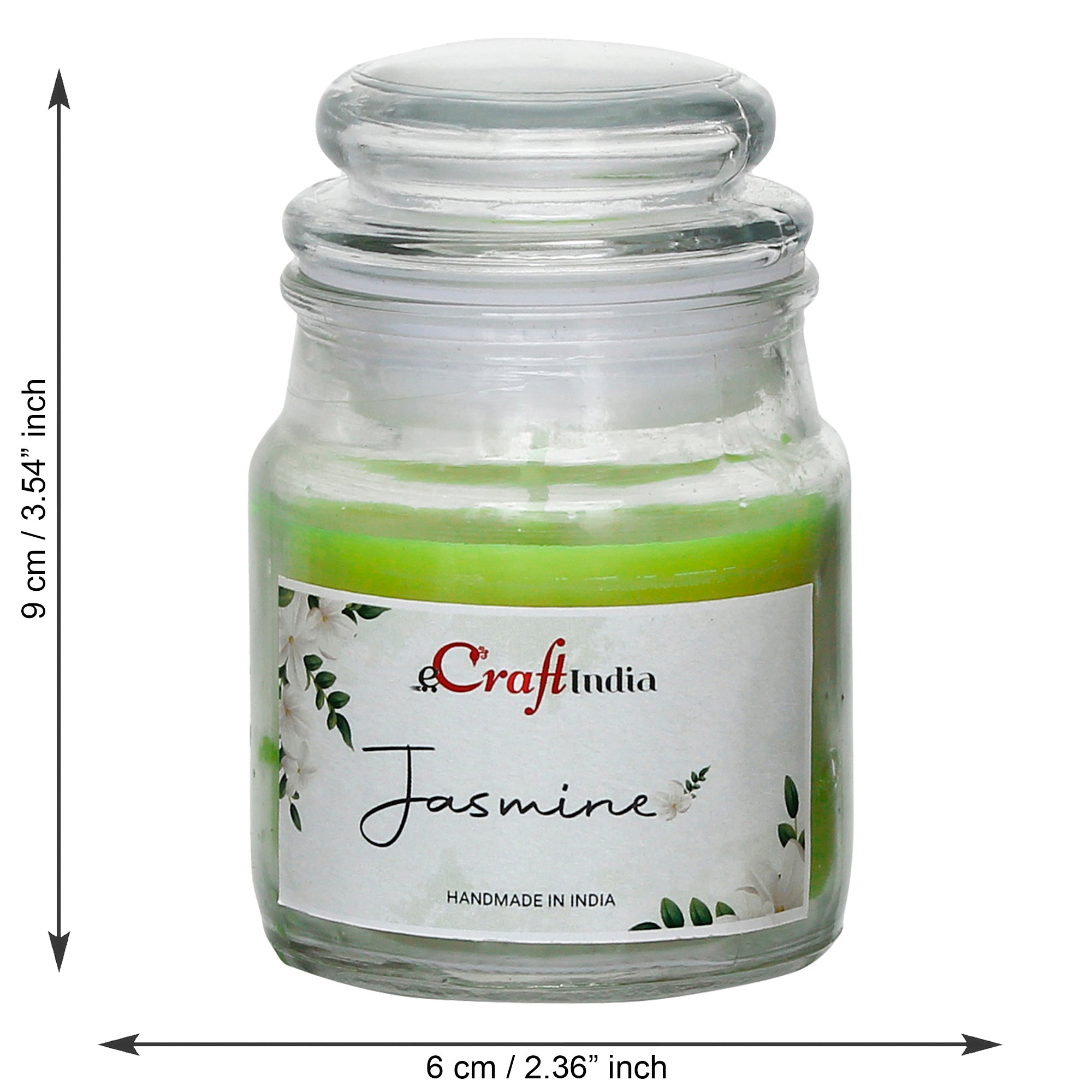 Set Of 2 Jar Strawberry And Jasmine Scented Candles 3