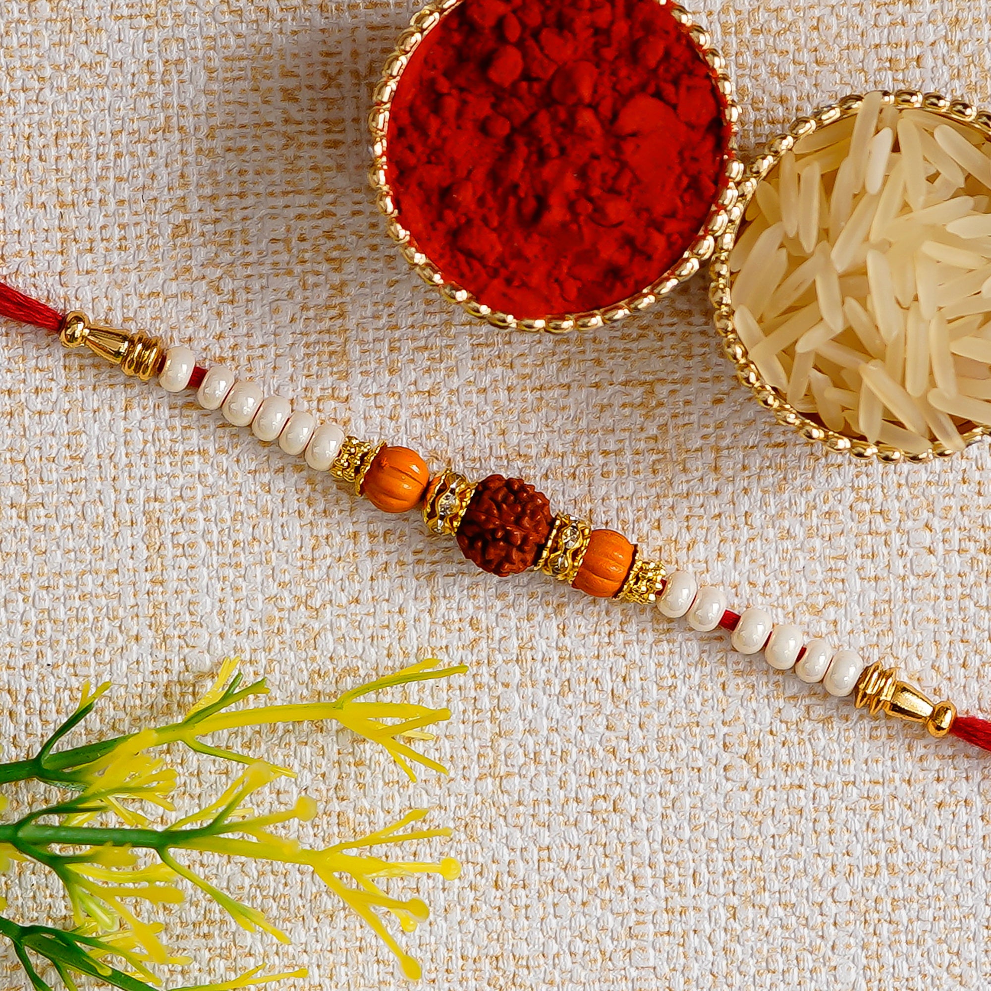 Rudraksh Rakhi and Roli Chawal Pack