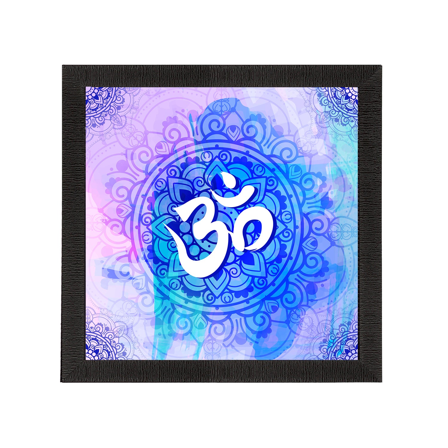 Om Symbol Satin Matt Textured UV Art Painting