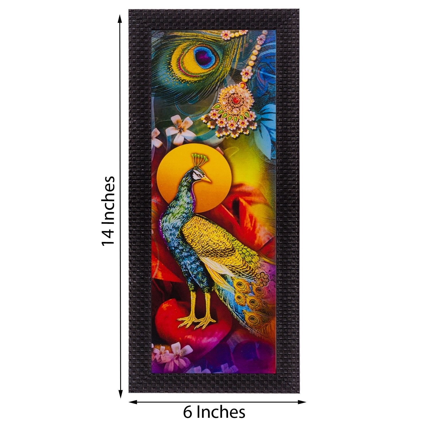 Dancing Peacock Satin Matt Texture UV Art Painting 2