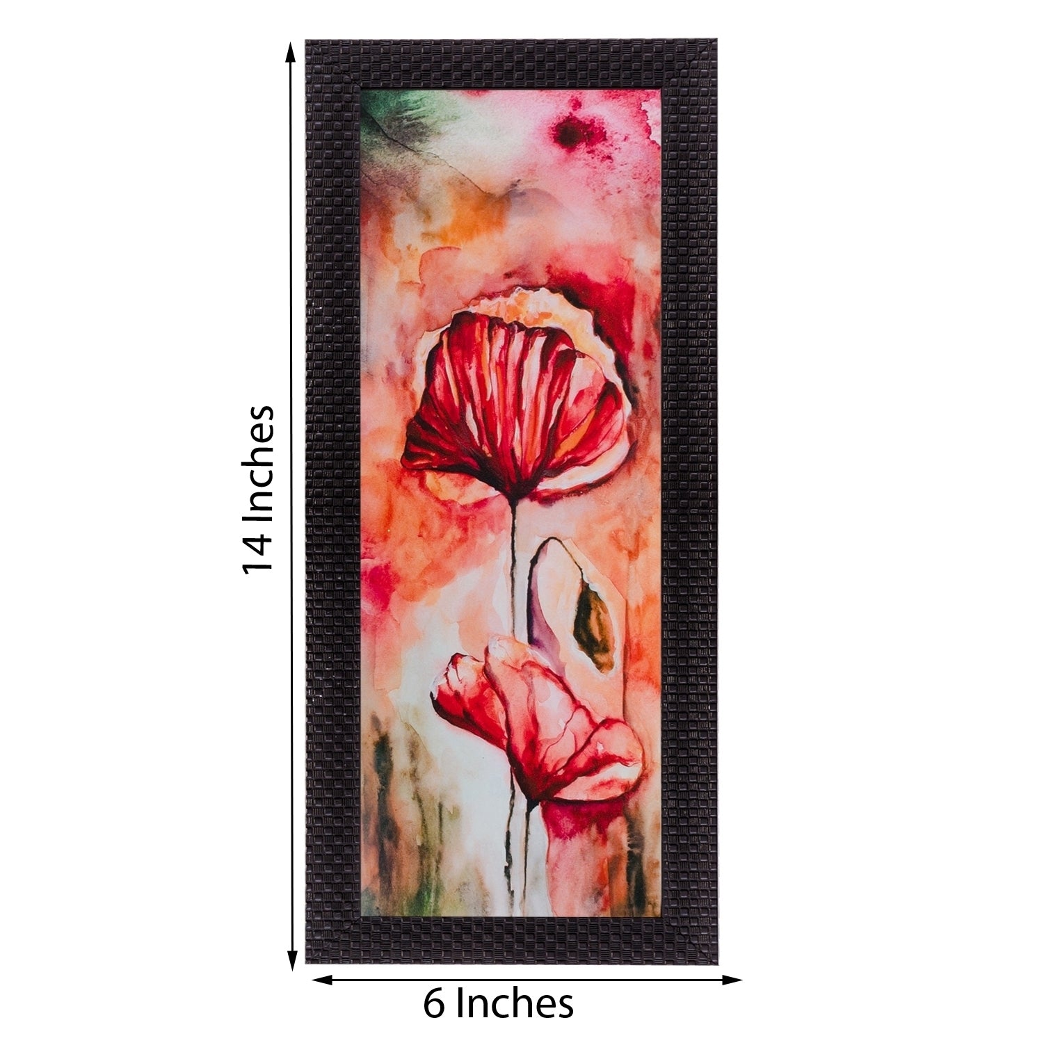 Botanical Floral Design Satin Matt Texture UV Art Painting 2