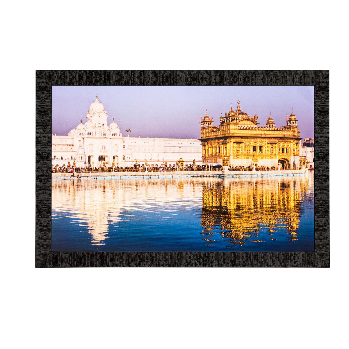 Beautiful Golden Temple Painting Digital Printed Religious Wall Art