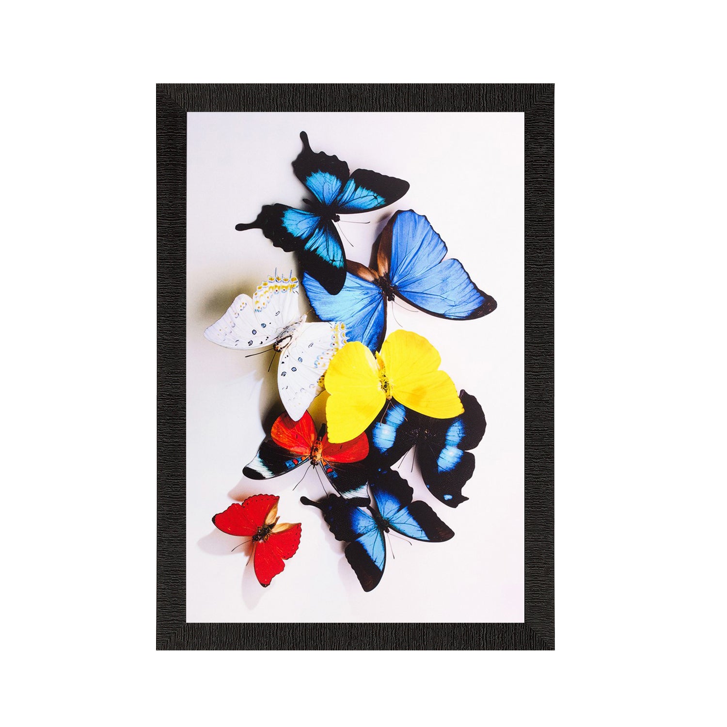 Colorful Butterflies Matt Textured UV Art Painting