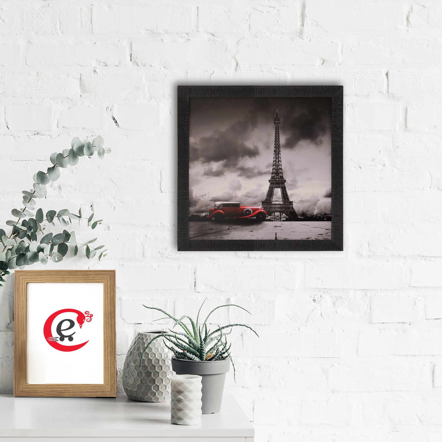 Eiffel Tower Satin Matt Texture UV Art Painting 1