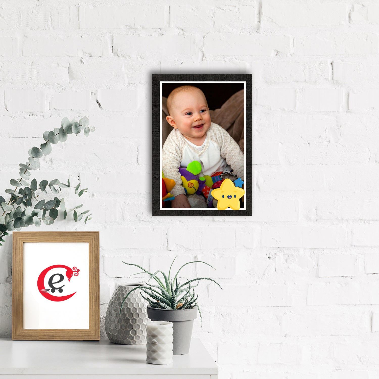 Cute Baby Painting Digital Printed Wall Art 1