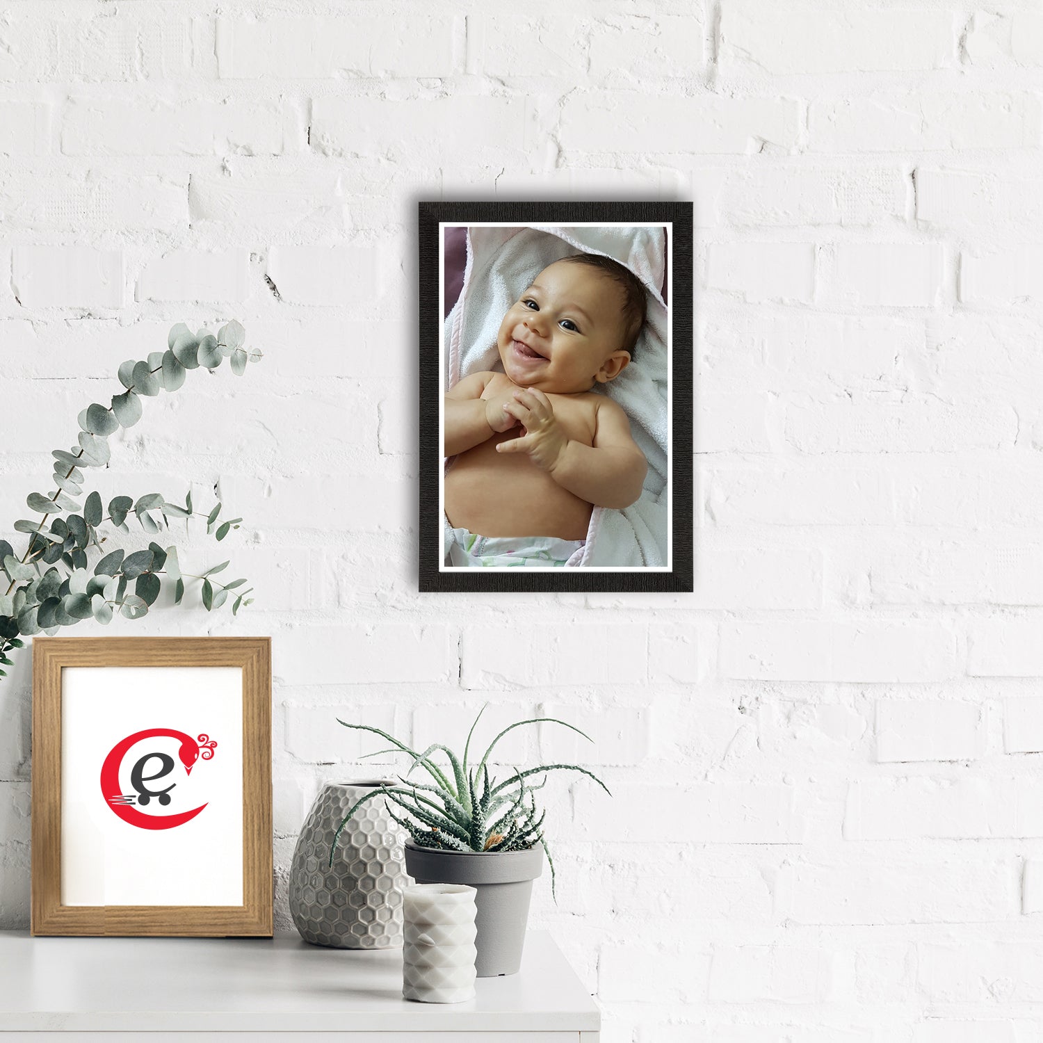 Cute Laughing Baby Painting Digital Printed Wall Art 1