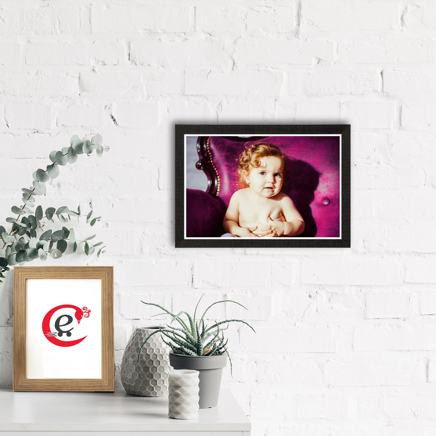 Cute Baby Painting Digital Printed Wall Art 1