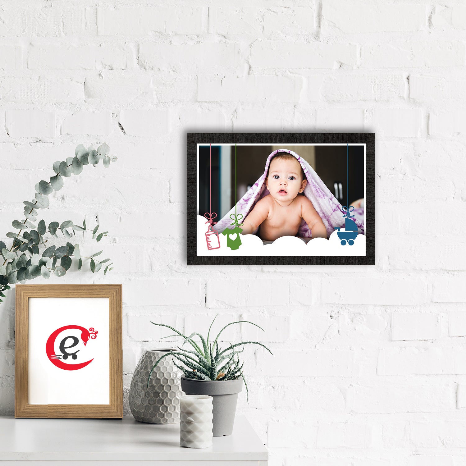 Cute Baby Painting Digital Printed Wall Art 1