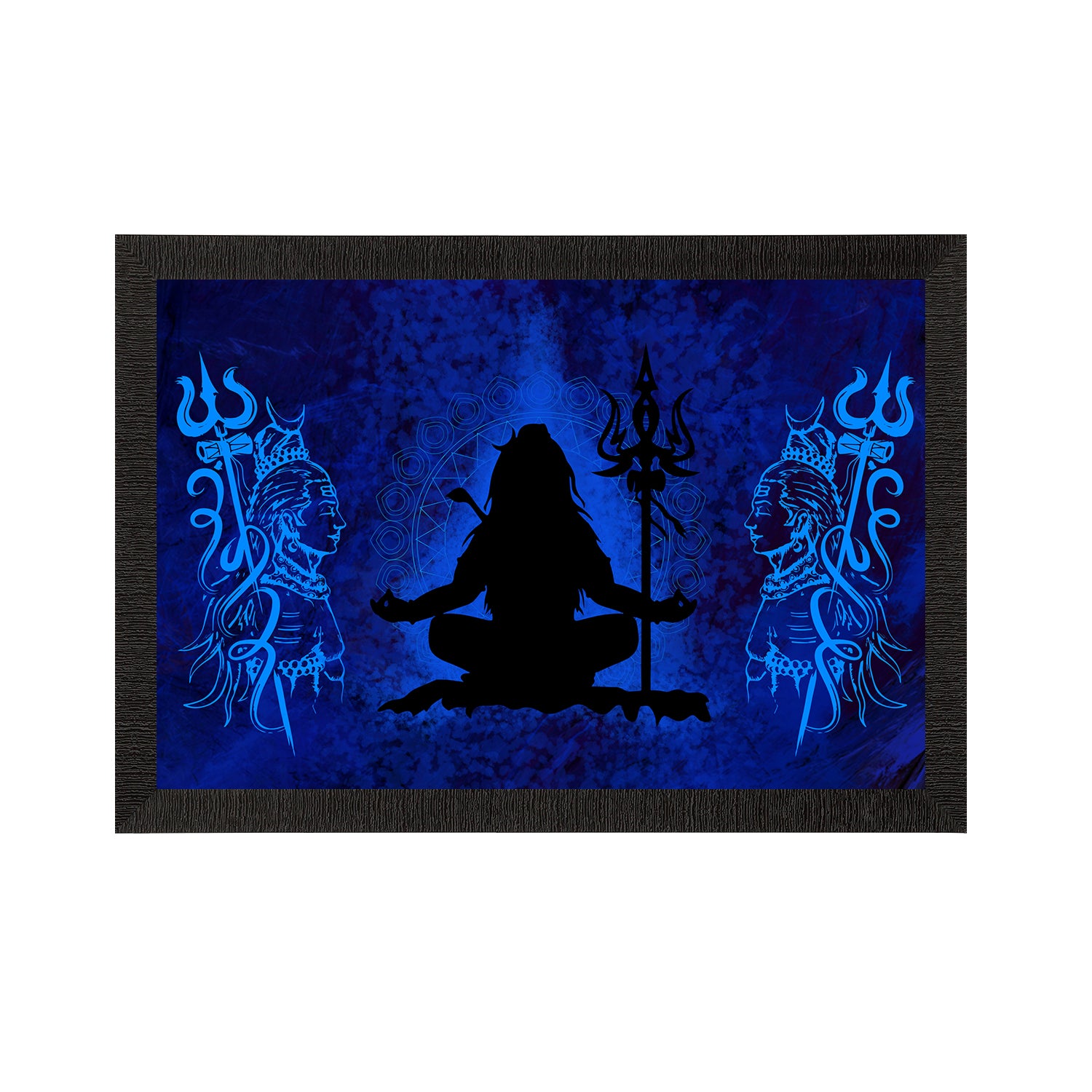 Lord Shiva Satin Matt Texture UV Art Painting