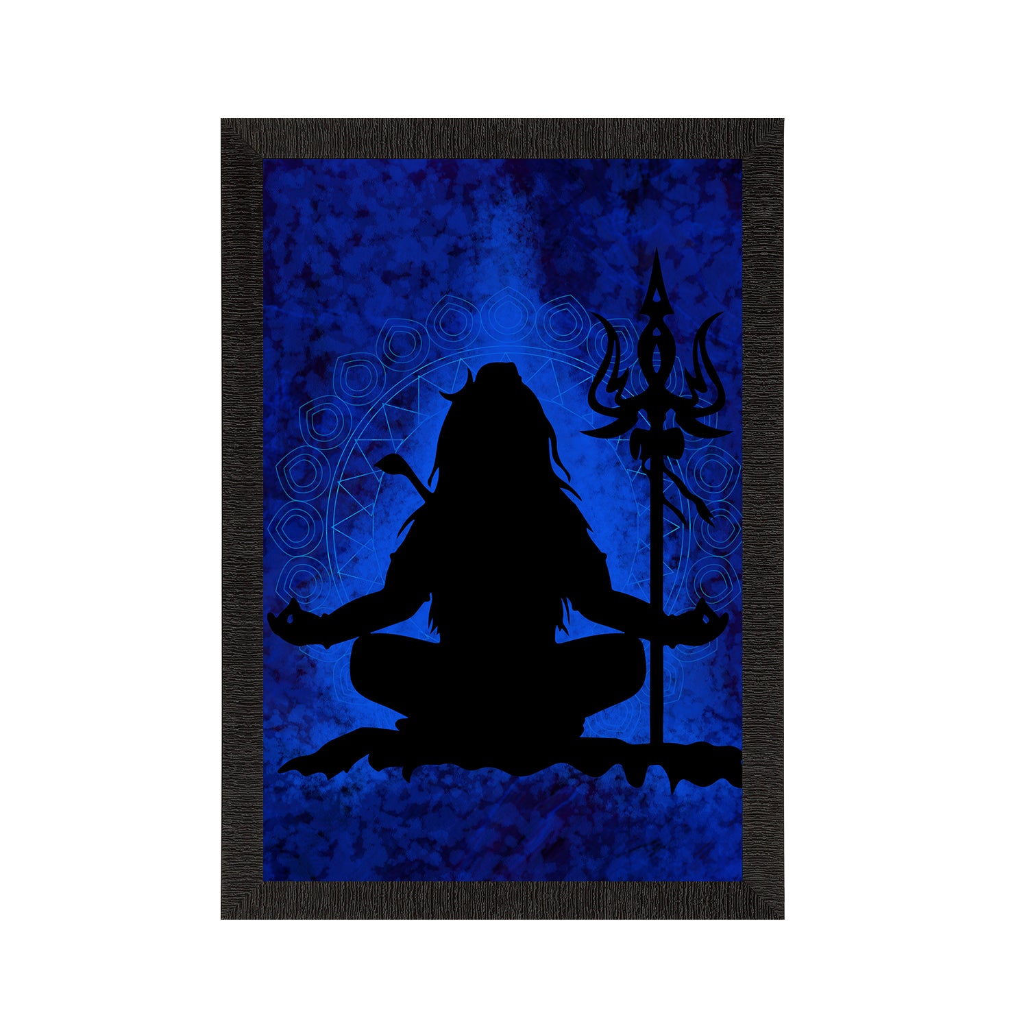 Lord Shiva Painting Digital Printed Religious Wall Art