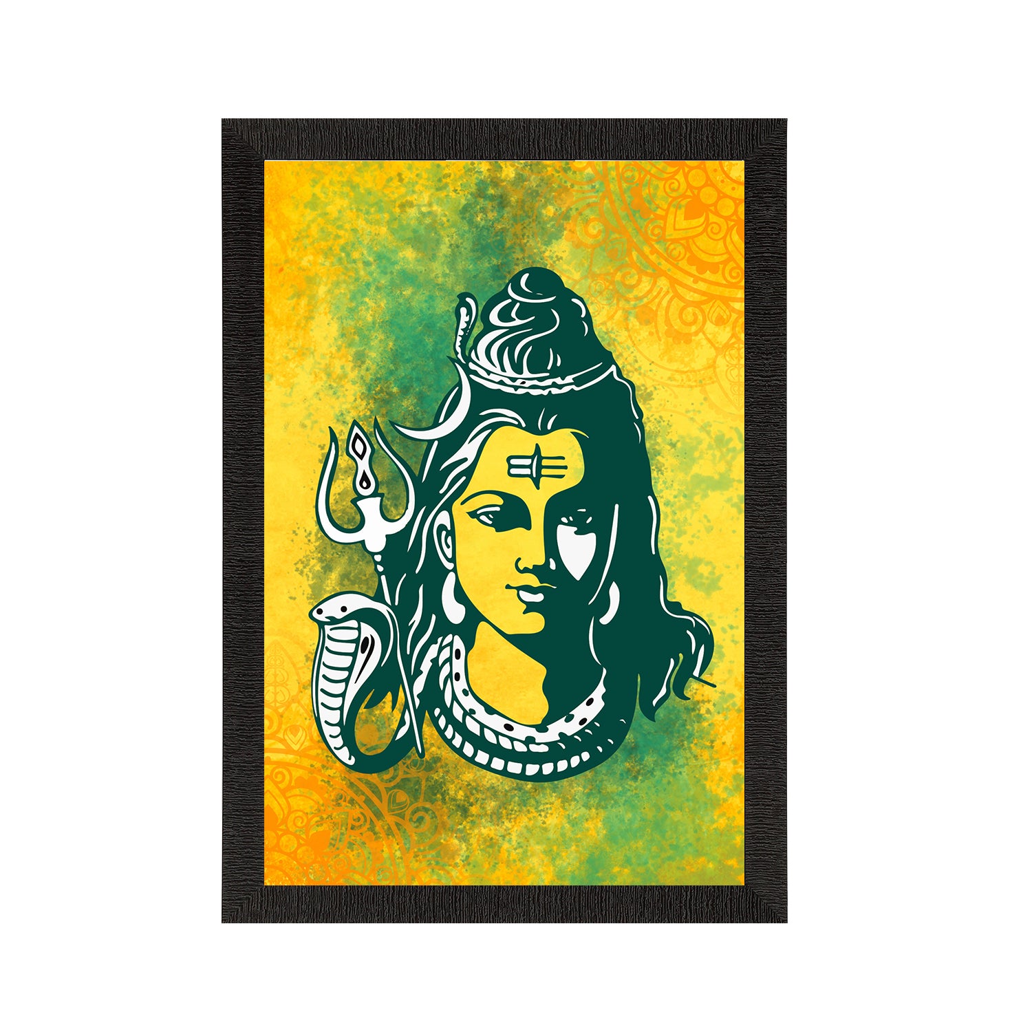 Lord Shiva Painting Digital Printed Religious Wall Art