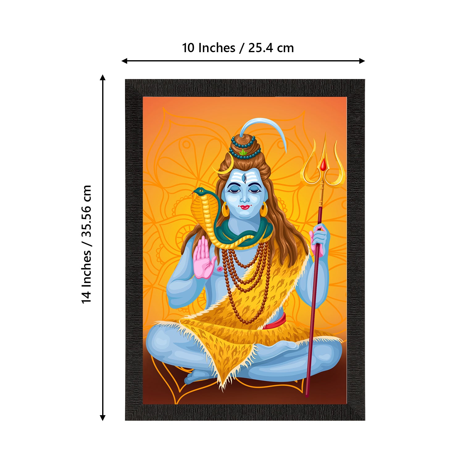 Lord Shiva Painting Digital Printed Religious Wall Art 3