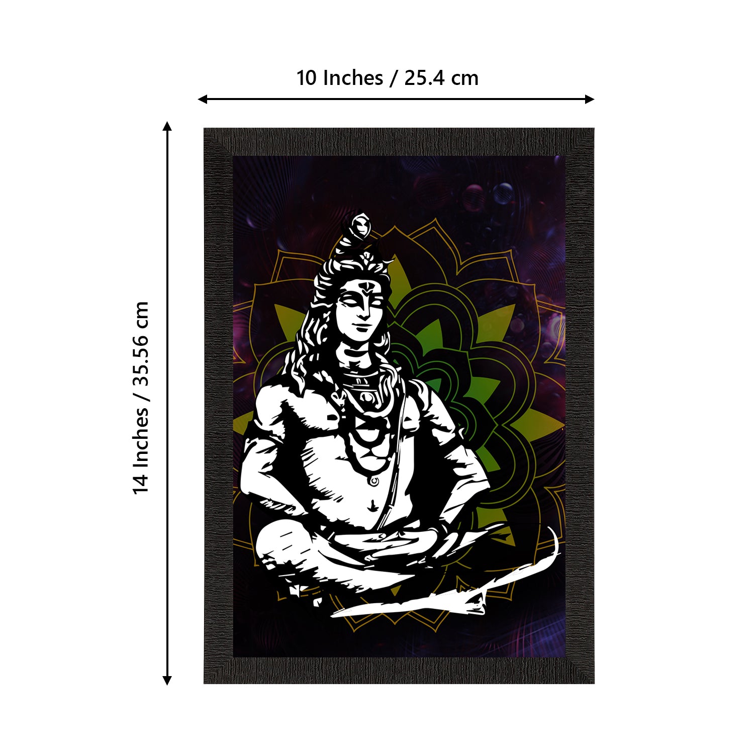 Lord Shiva Painting Digital Printed Religious Wall Art 3