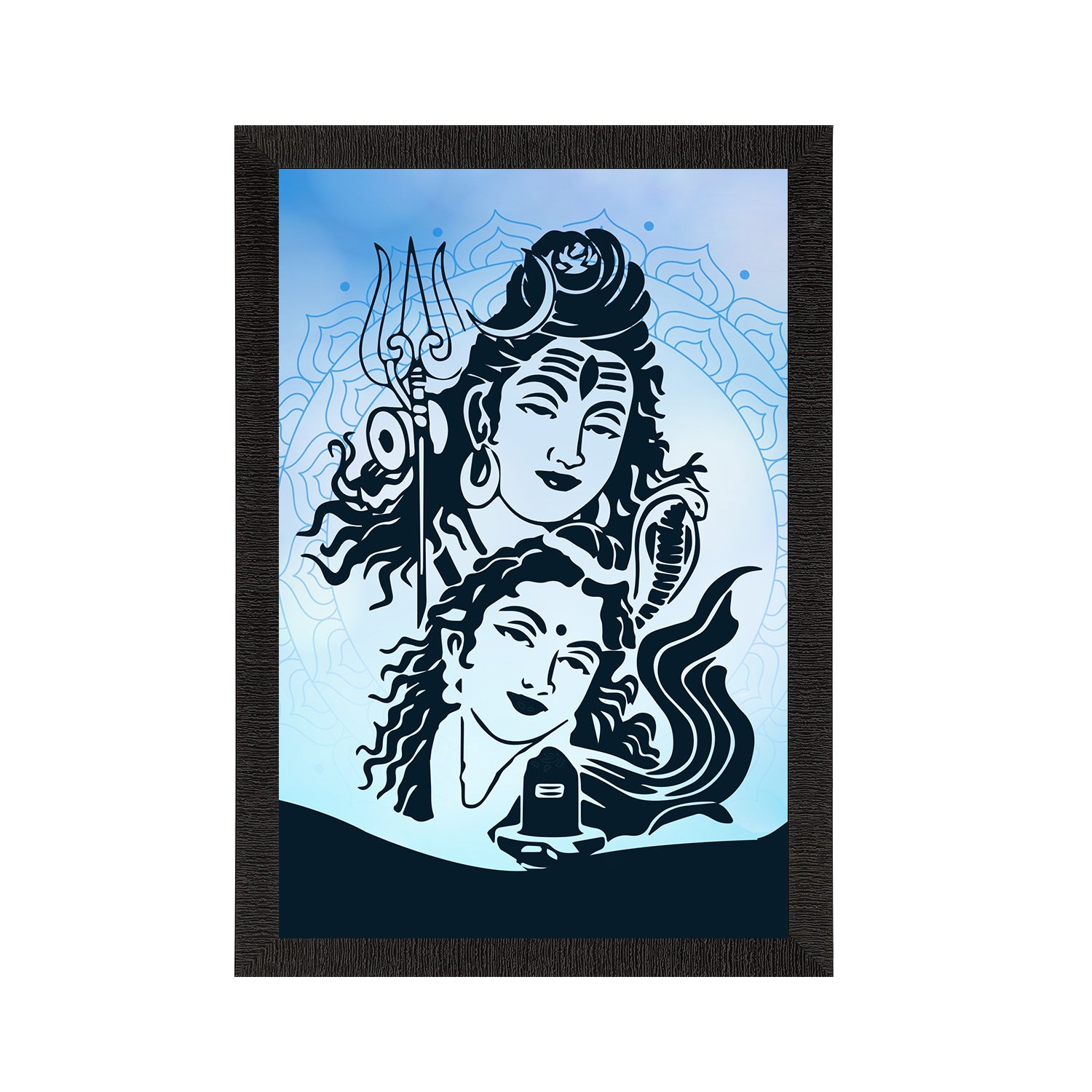 Lord Shiva Satin Matt Texture UV Art Painting