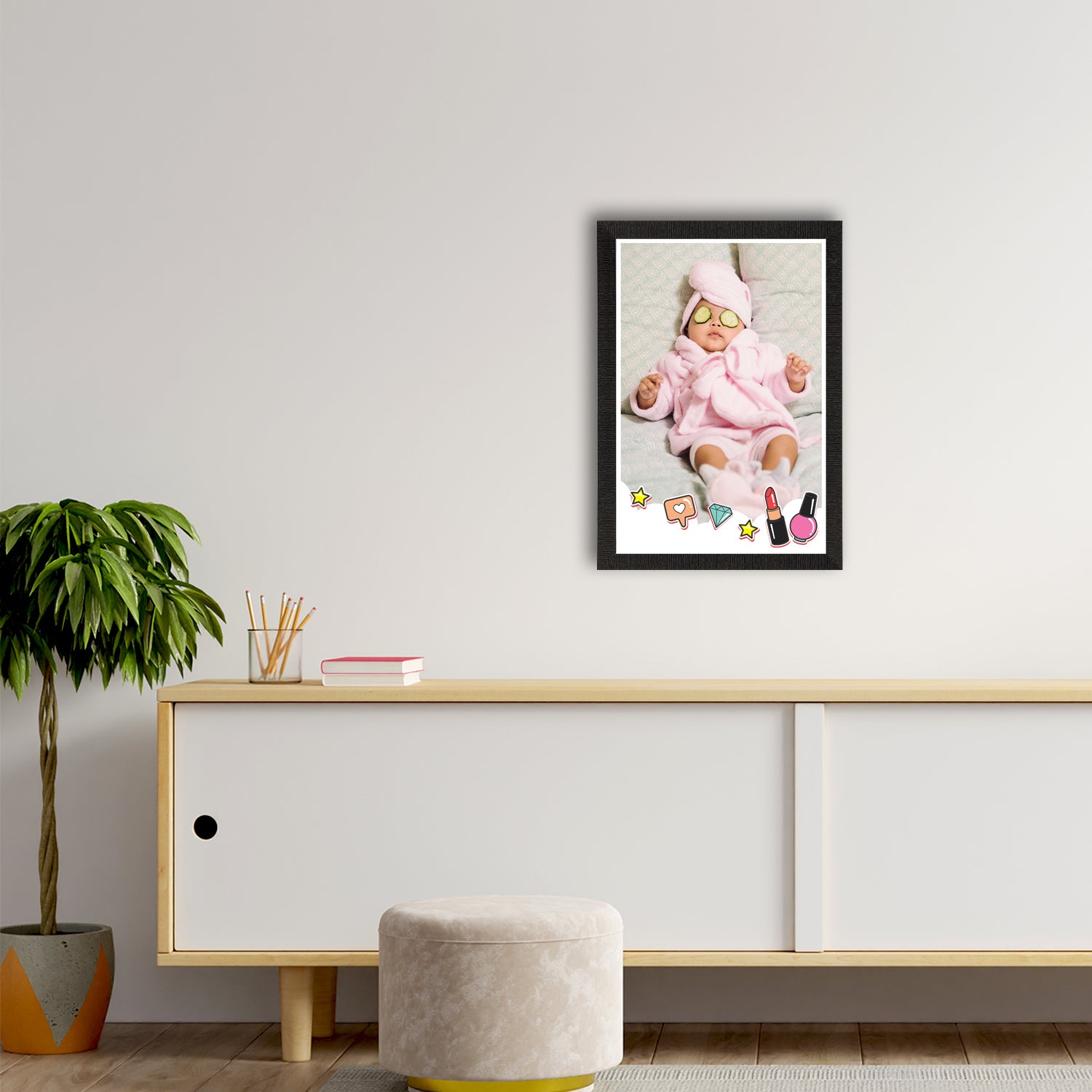 Cute Baby Painting Digital Printed Wall Art 2