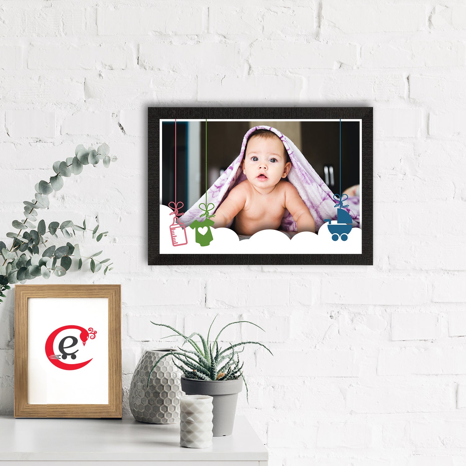 Cute Baby Painting Digital Printed Wall Art 1